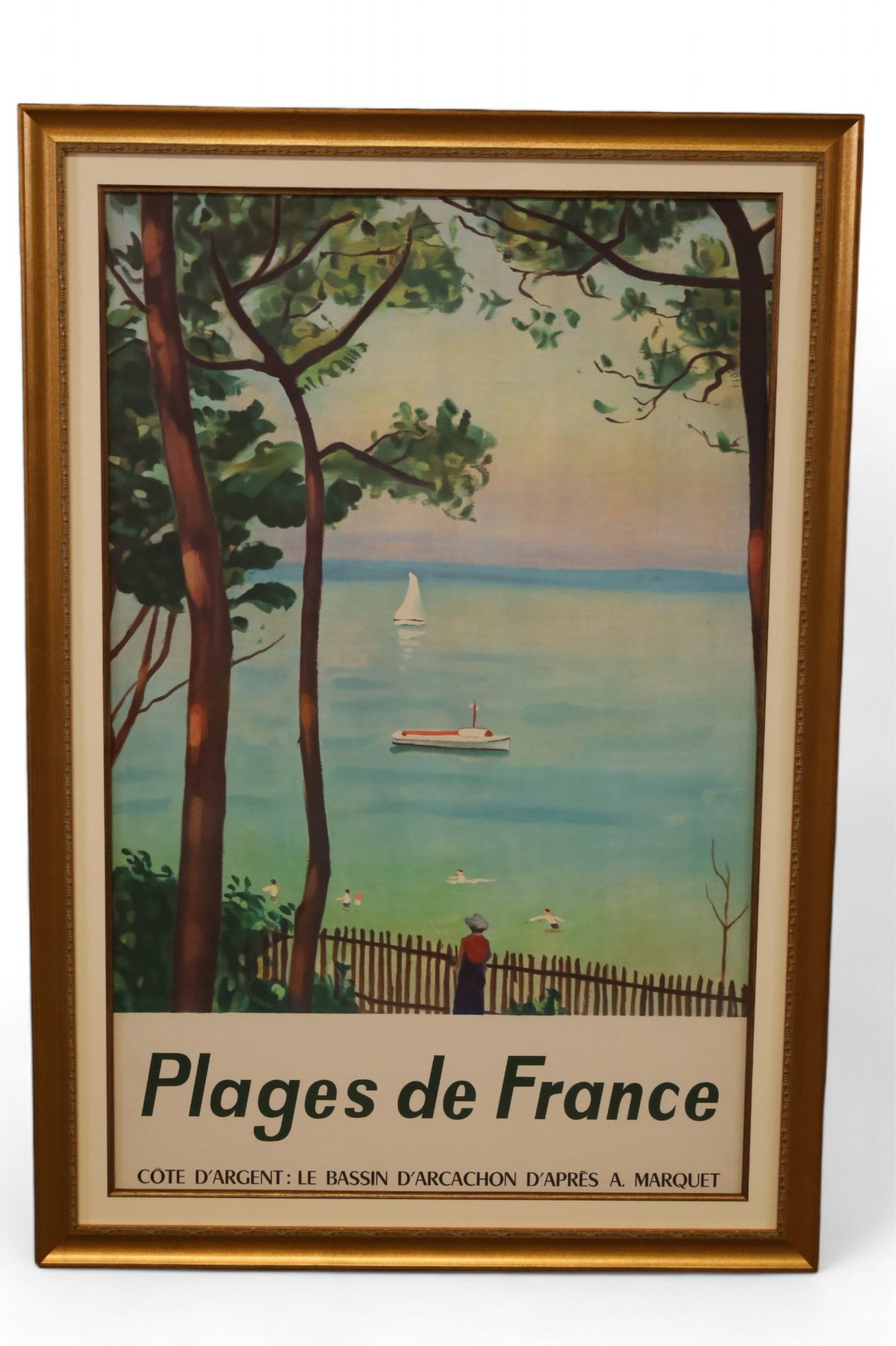 PLAGES DE FRANCE FRAMED TRAVEL POSTER (1 of 2)