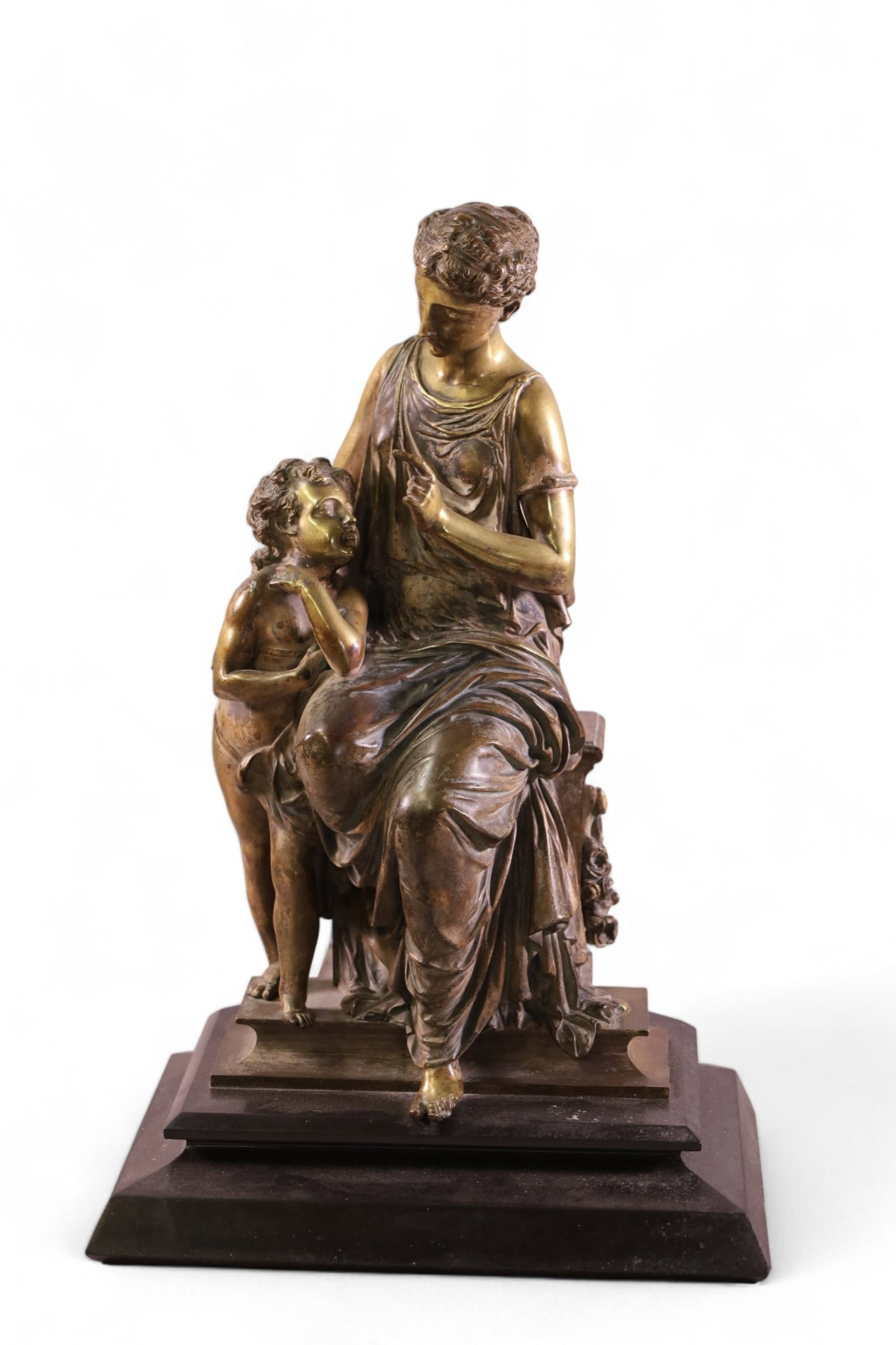 SEATED BRONZE STATUE (1 of 2)