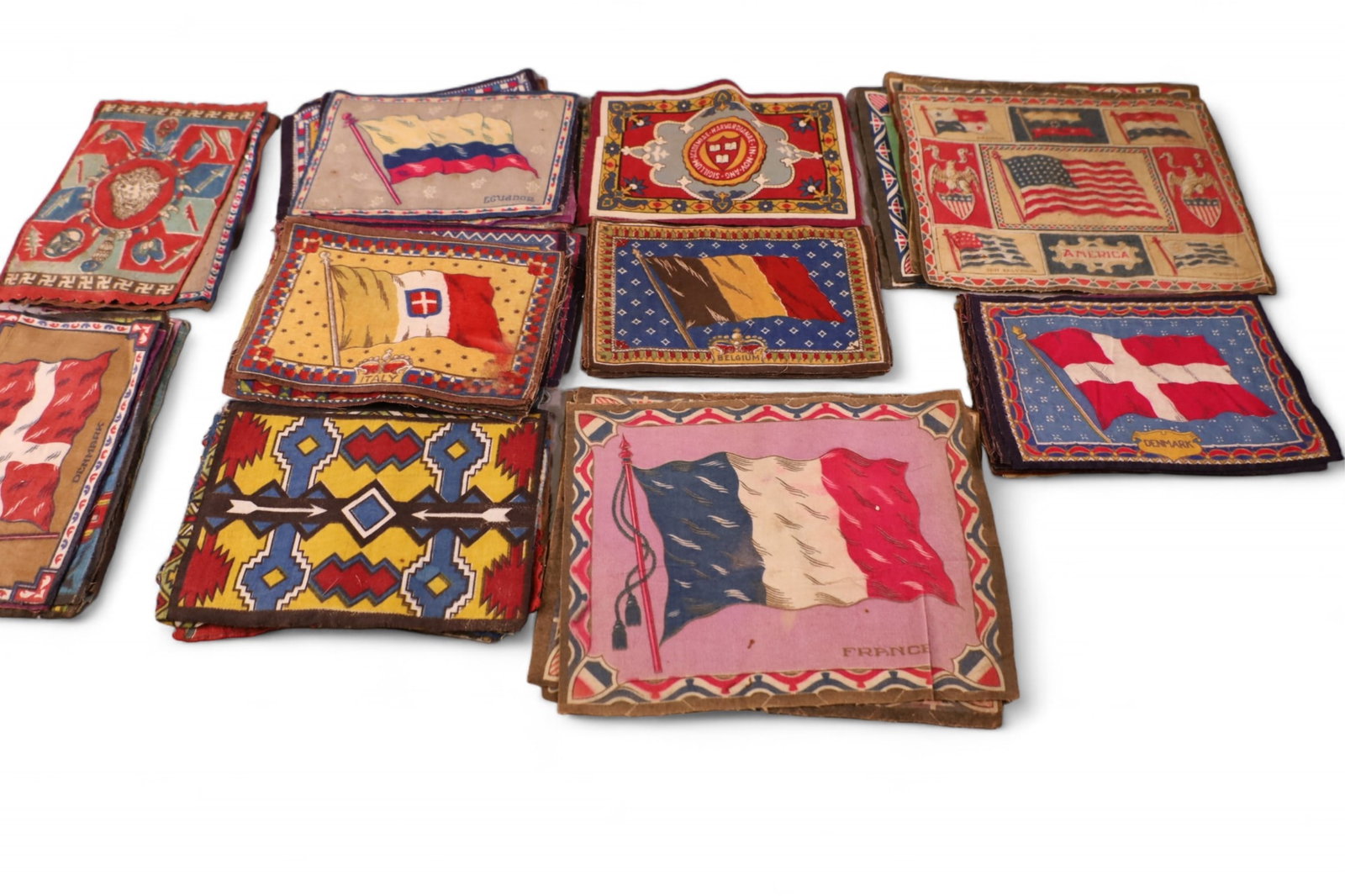 COLLECTION OF CIGARETTE SILKS (1 of 2)