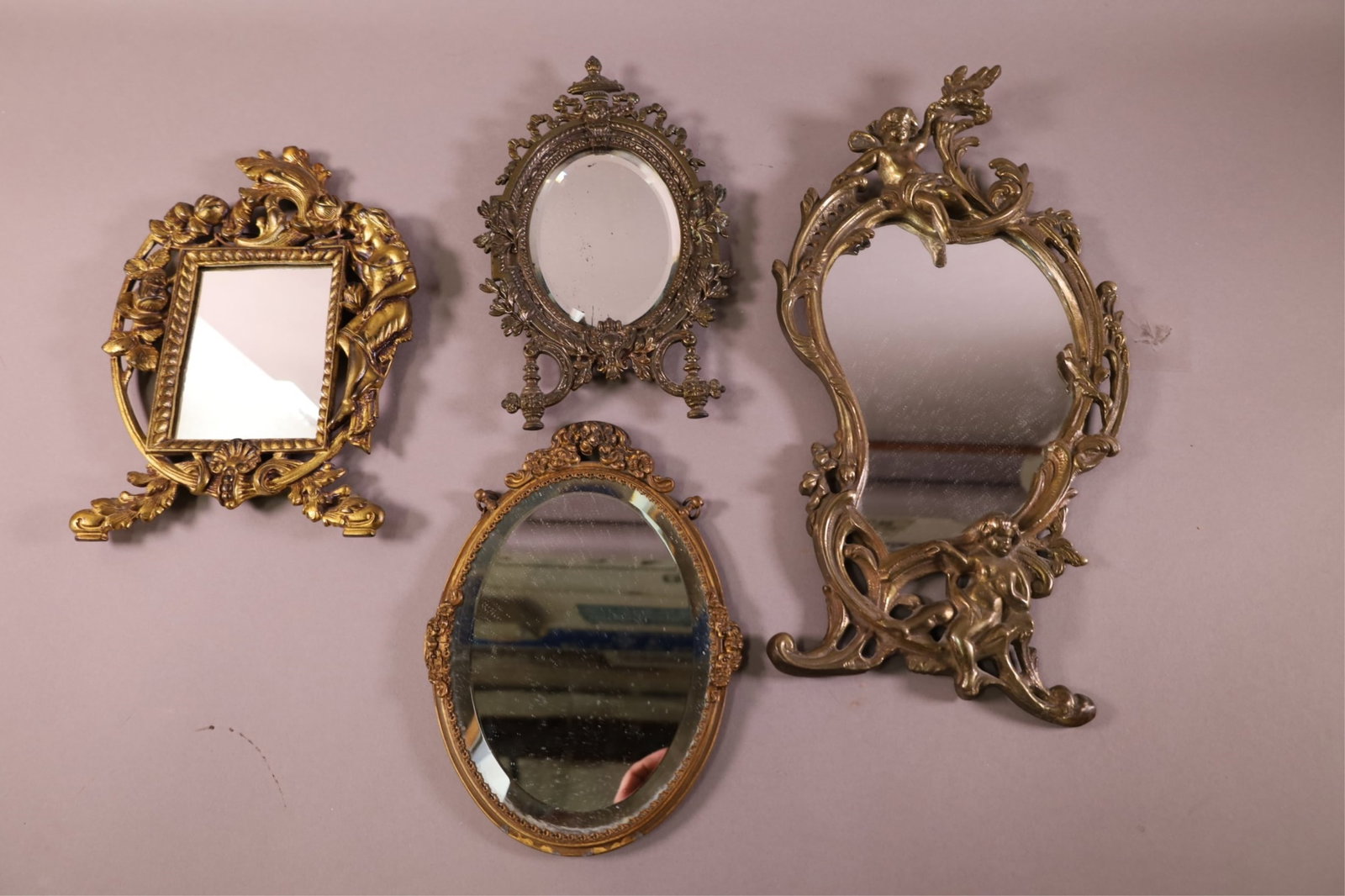 4 CAST METAL VANITY MIRRORS (1 of 3)