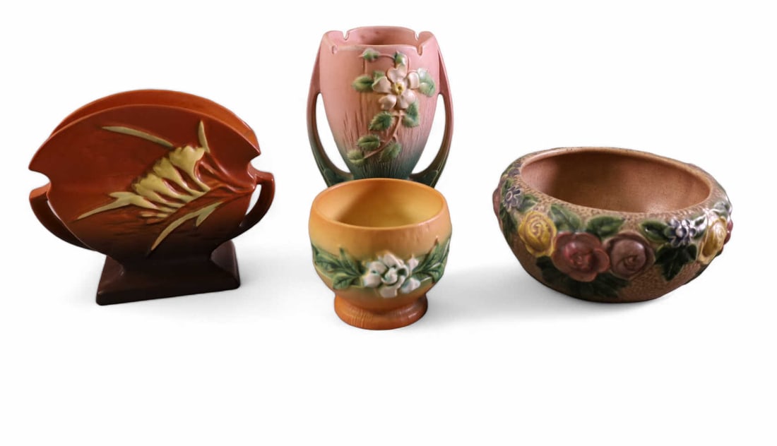 4 PCS. ROSEVILLE POTTERY (1 of 2)