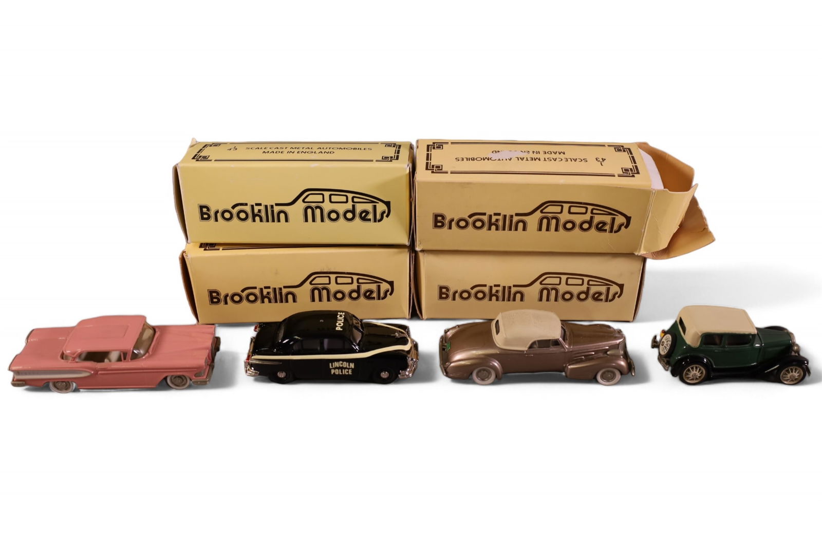 4 BROOKLINE MODEL CARS (1 of 3)