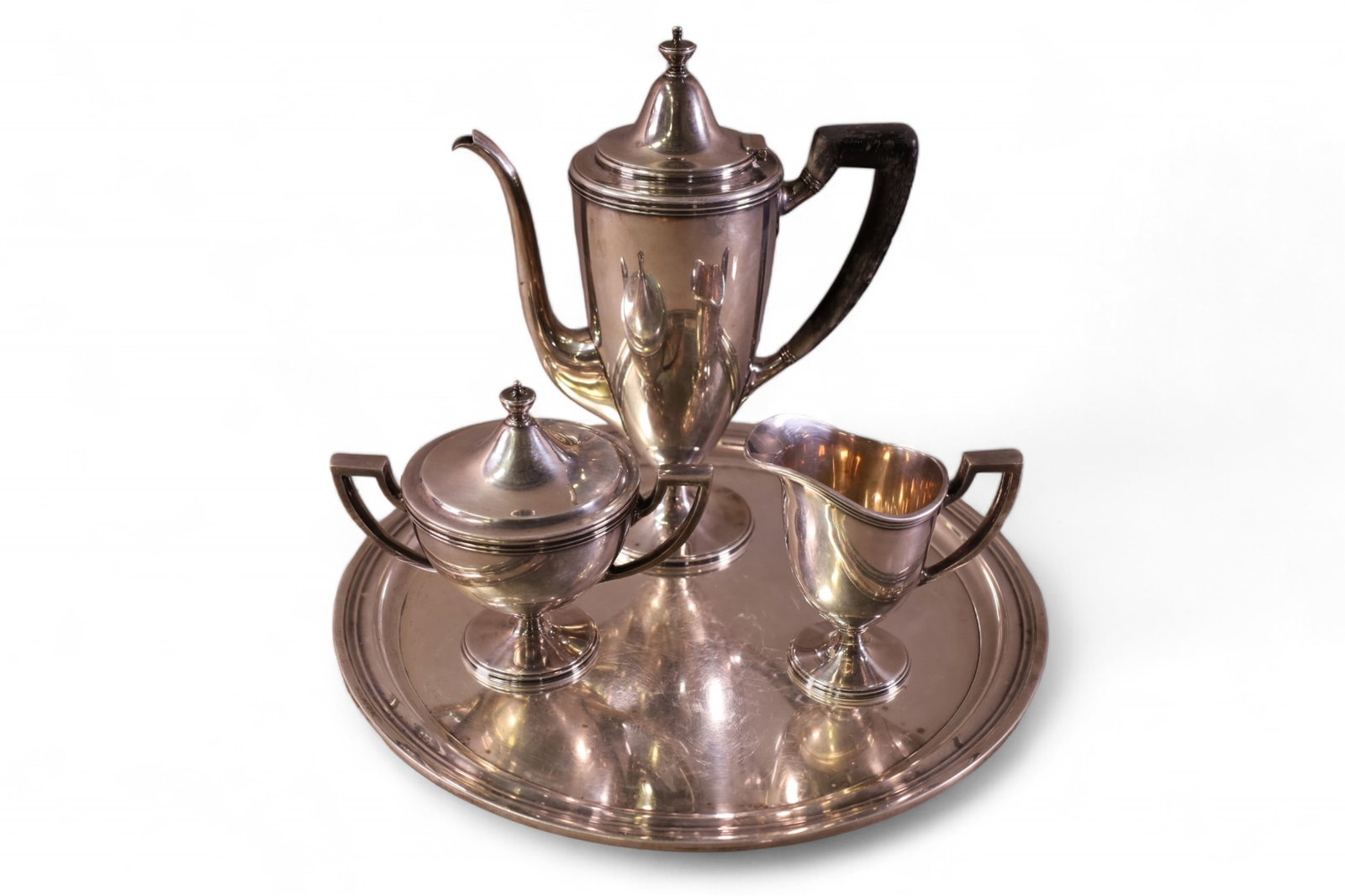 4 PC. TIFFANY & CO. STERLING TEA SET (1 of 6)