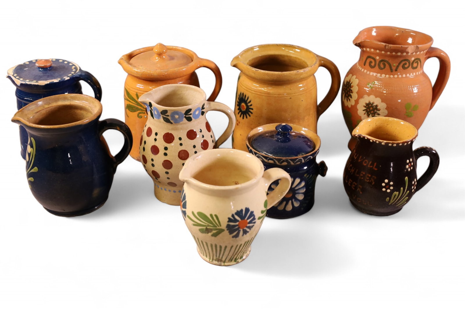 9 PIECES OF FRENCH POTTERY (1 of 5)