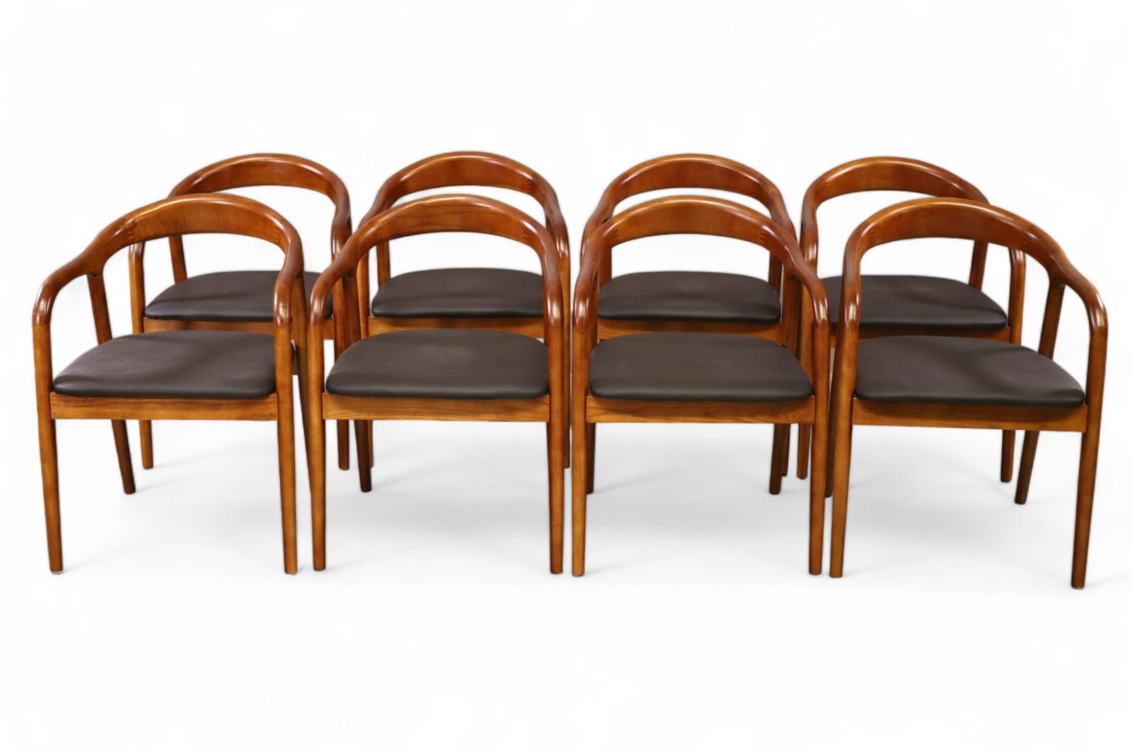 SET OF 8 HANS WEGNER STYLE CHAIRS (1 of 3)