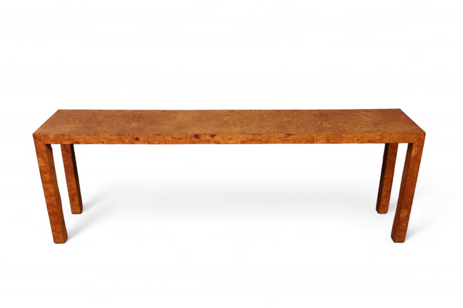 LARGE BURLED SOFA TABLE (1 of 3)