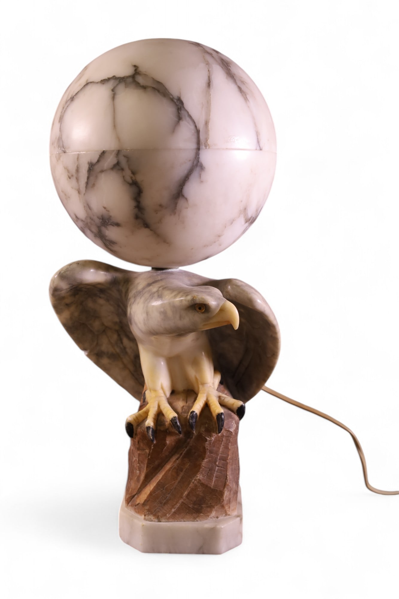 ALABASTER EAGLE LAMP (1 of 5)