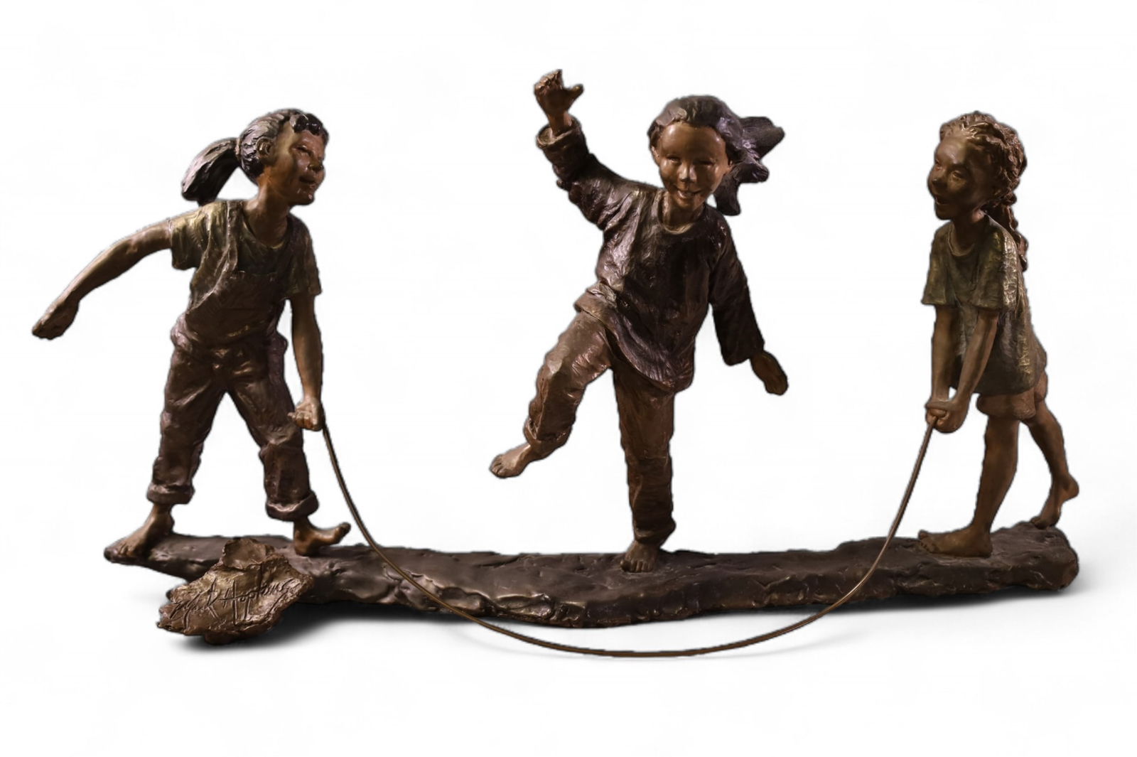 MARK HOPKINS BRONZE SCULPTURE (1 of 6)