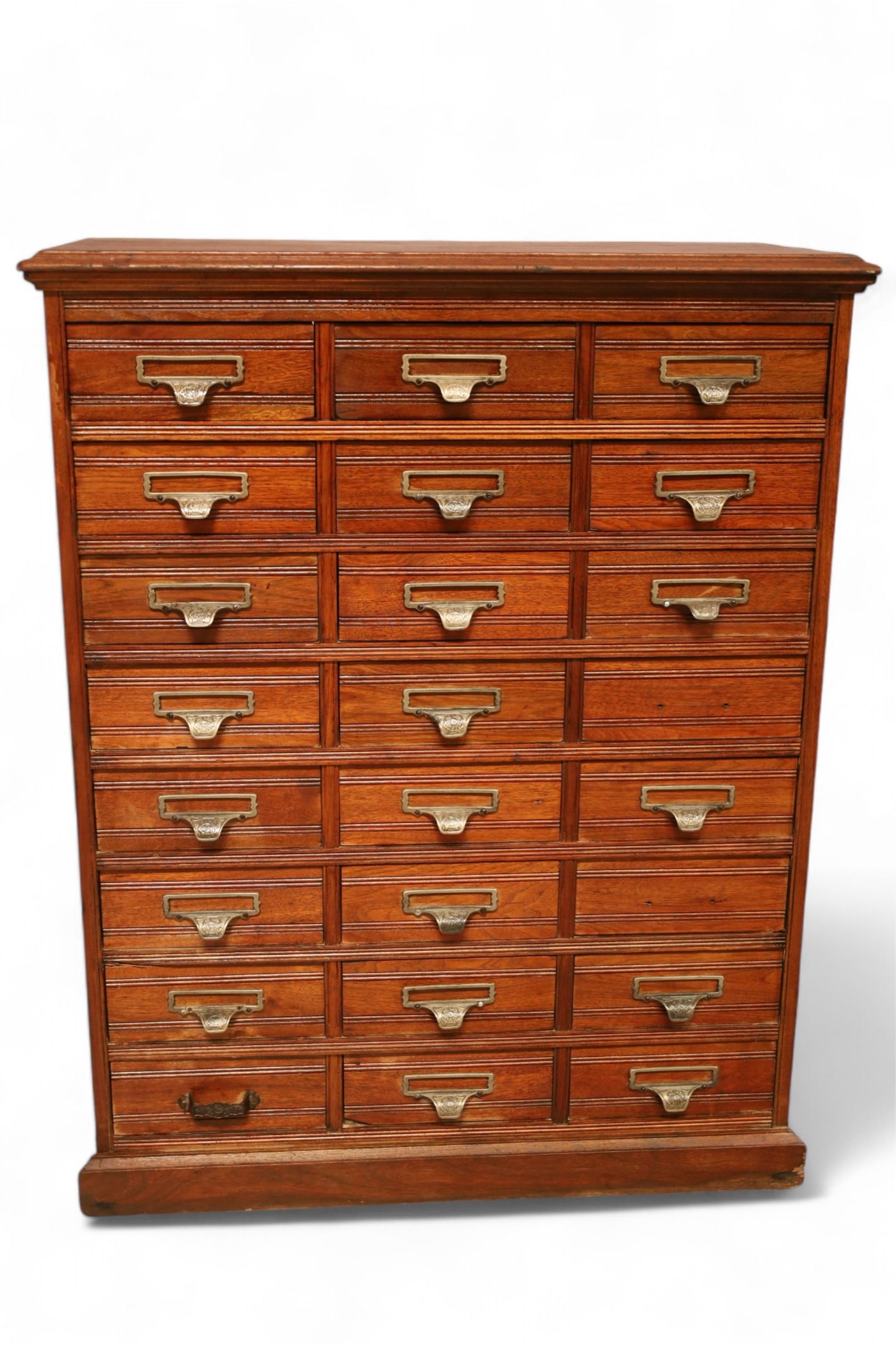 ANTIQUE OAK 24 DRAWER FILE CABINET (AS IS) (1 of 5)