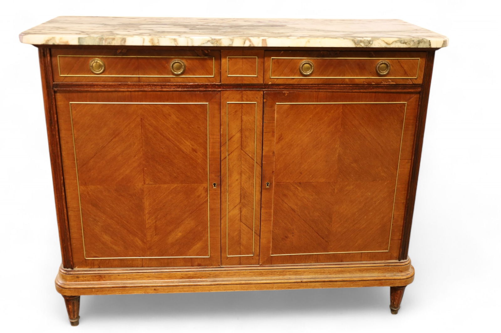 FRENCH MARBLE TOP BUFFET (1 of 2)