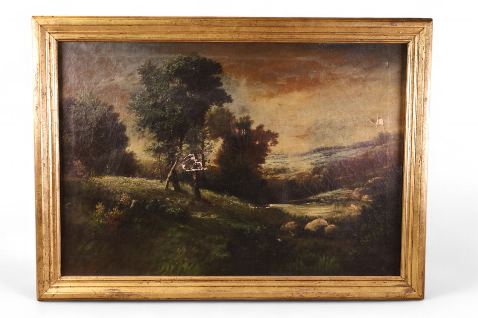 VICTORIAN LANDSCAPE PAINTING (AS IS) (1 of 5)