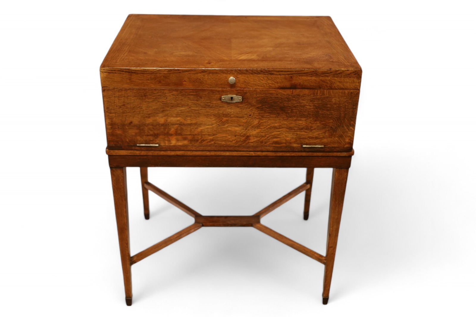 ANTIQUE CHEST ON STAND (1 of 2)