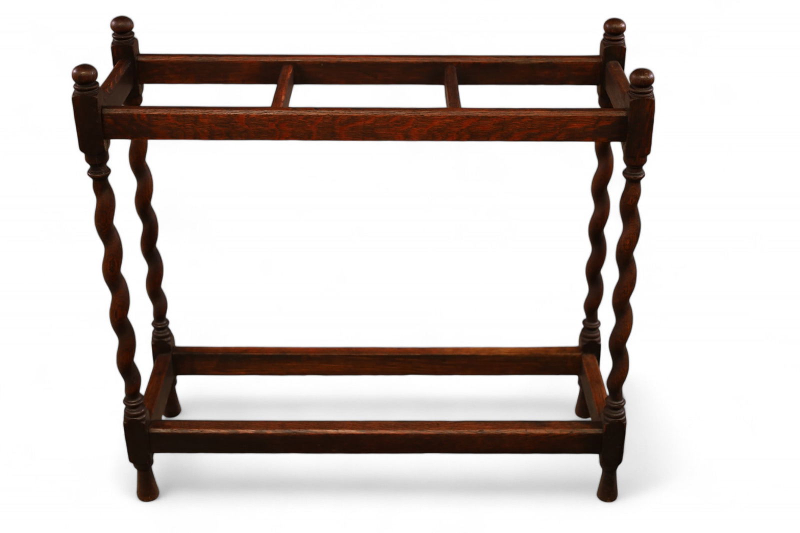 BARLEY TWIST OAK UMBRELLA STAND (1 of 2)