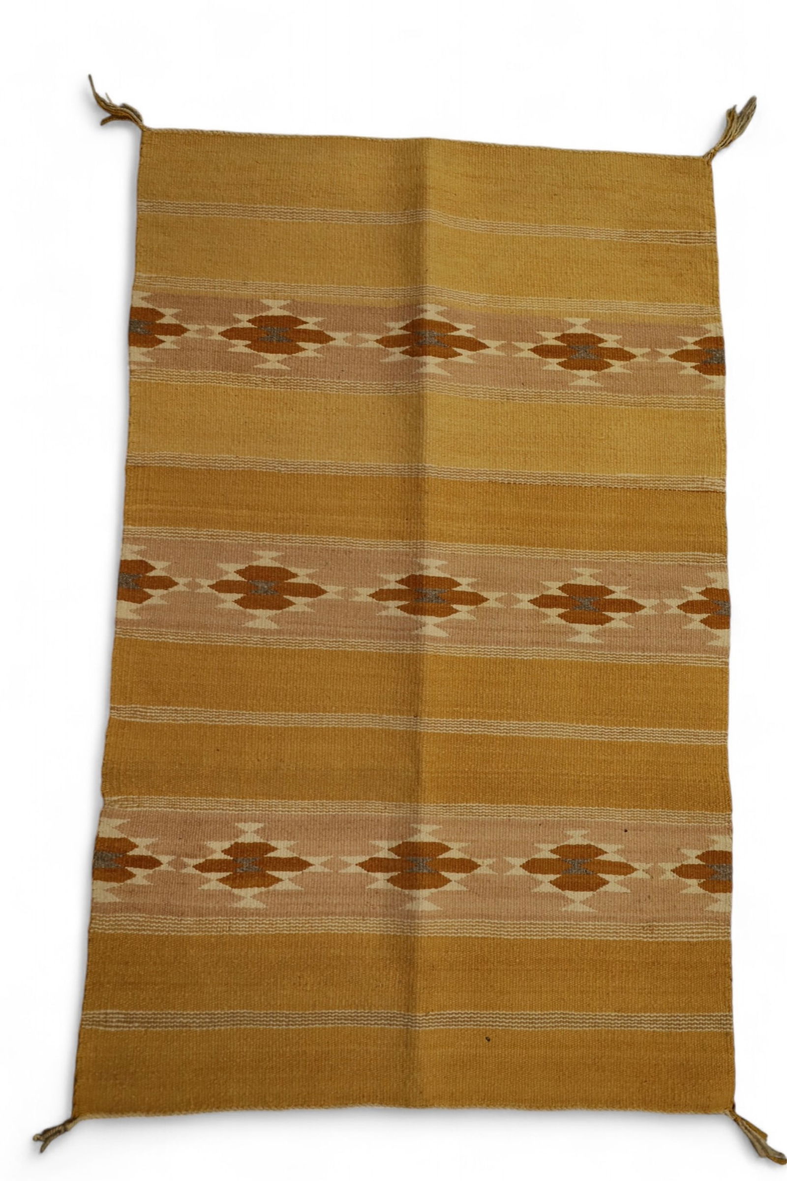 NAVAJO WEAVING: HANDMADE NATIVE AMERICAN NAVAJO WEAVING, APPROX 45" x 28"