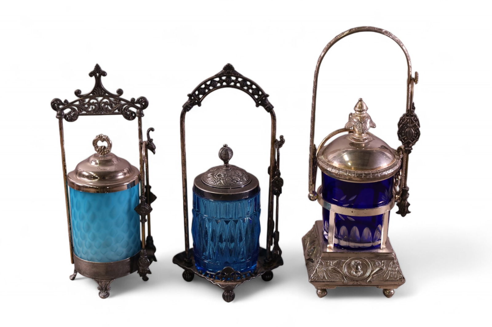 3 VICTORIAN PICKLE CASTERS (1 of 3)