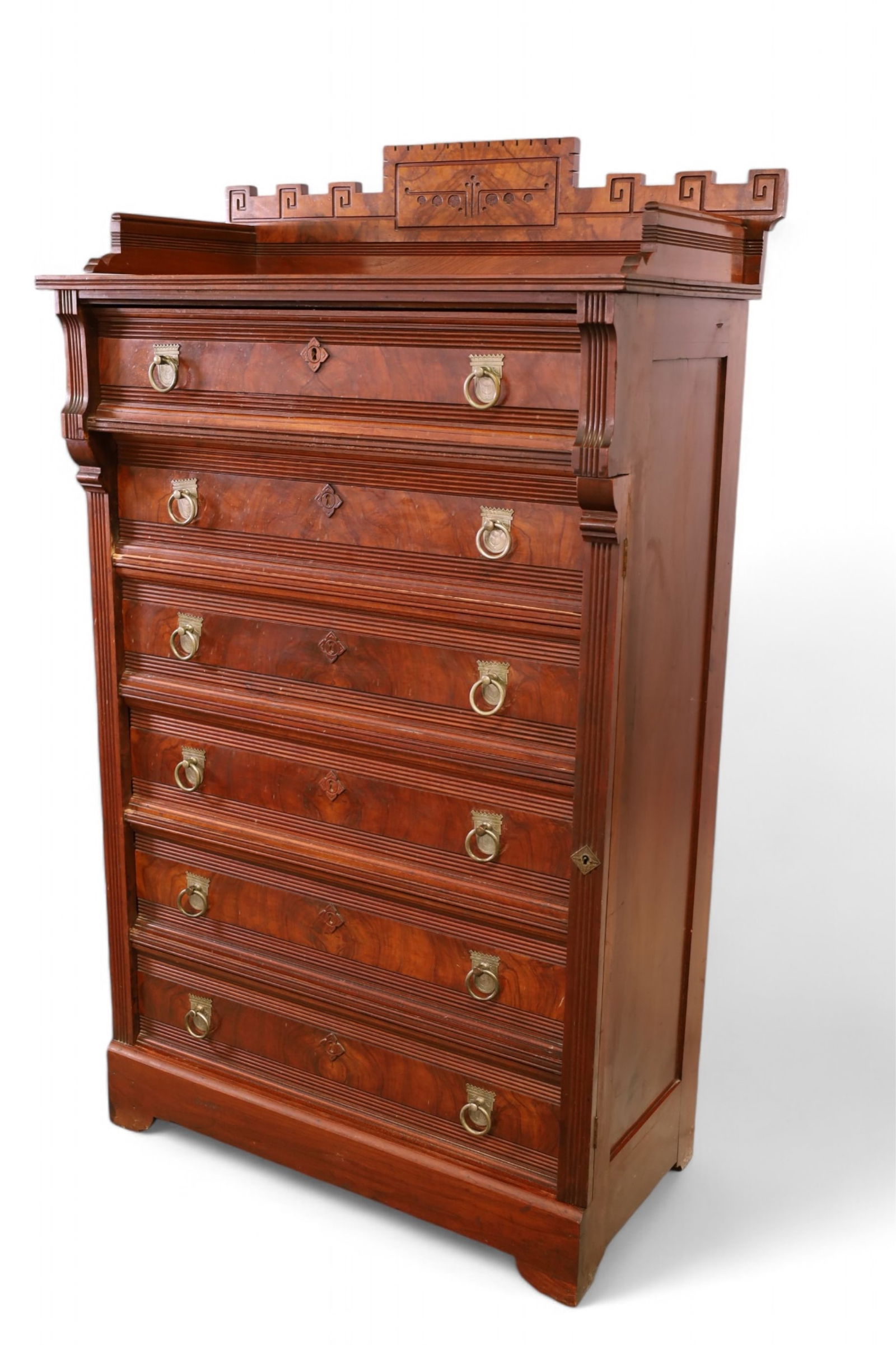 EASTLAKE VICTORIAN SIDELOCK HIGHBOY (1 of 2)