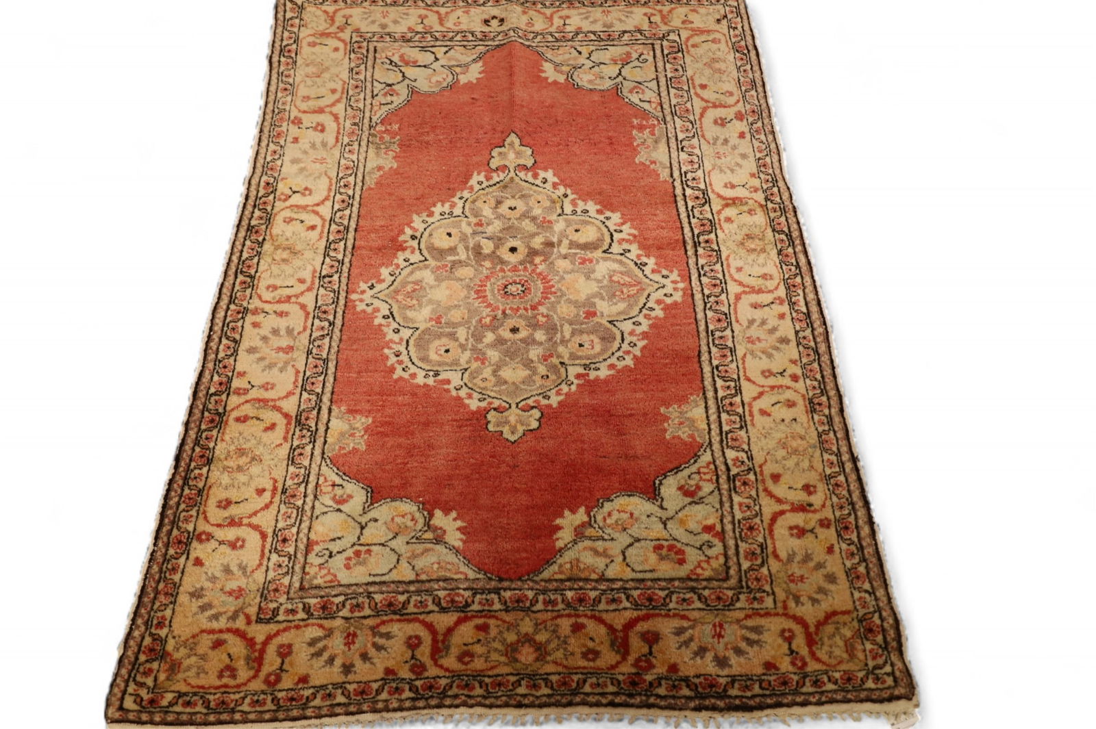 APPROX 3' 9" x 5' 7" HANDMADE WOOL RUG (1 of 2)