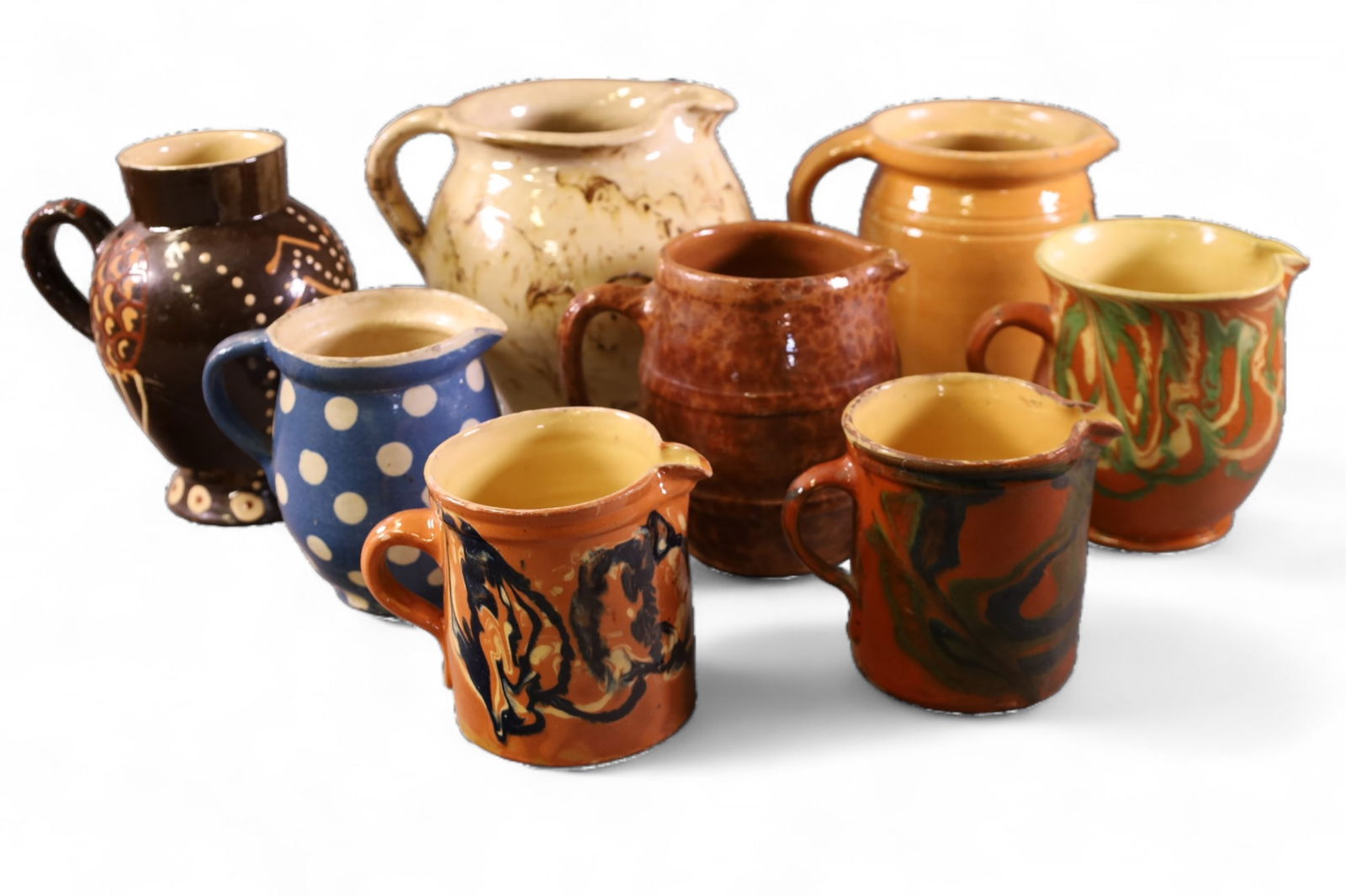 8 PIECES OF FRENCH POTTERY (1 of 3)