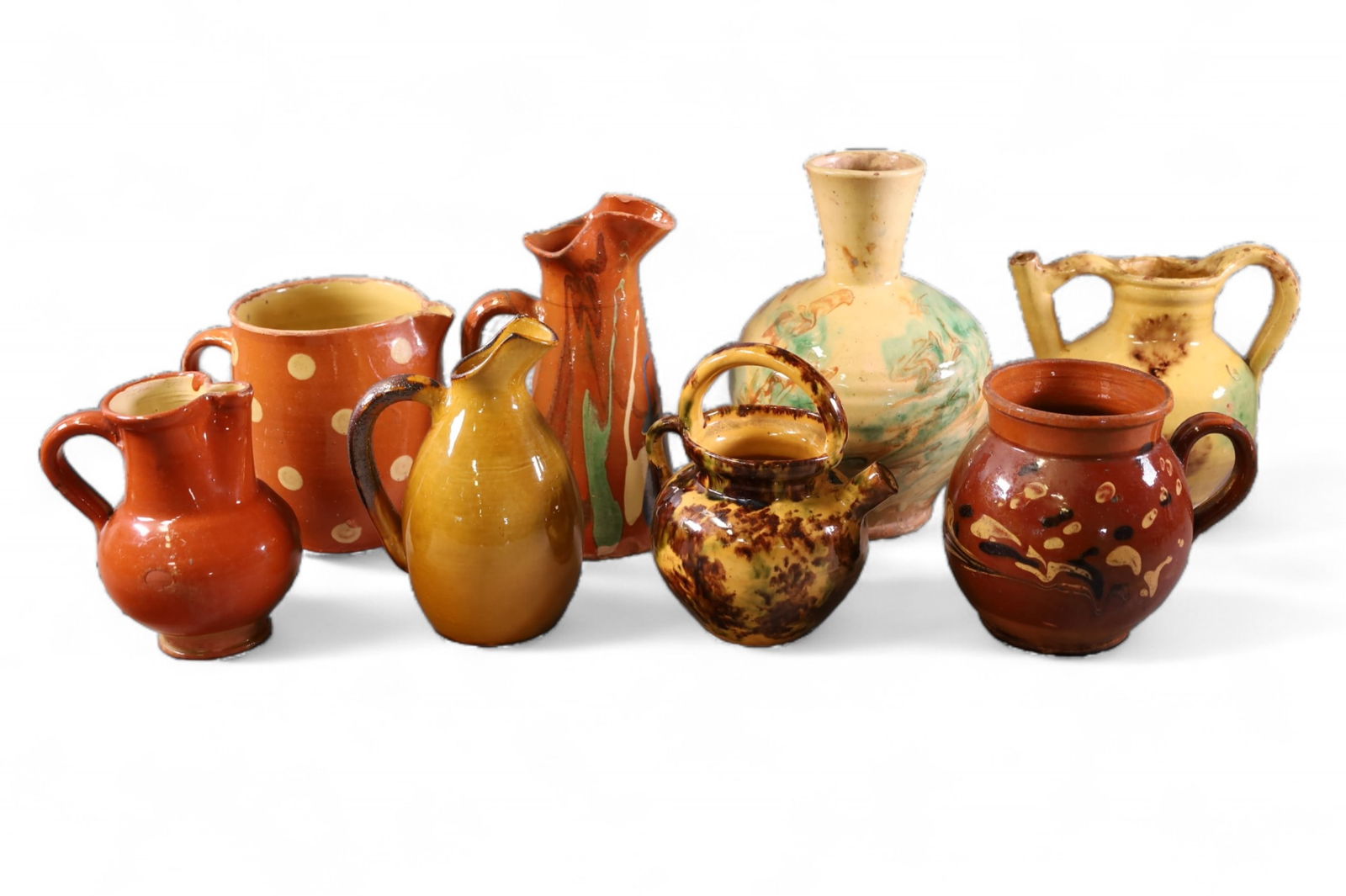 8 PIECES OF FRENCH POTTERY (1 of 3)