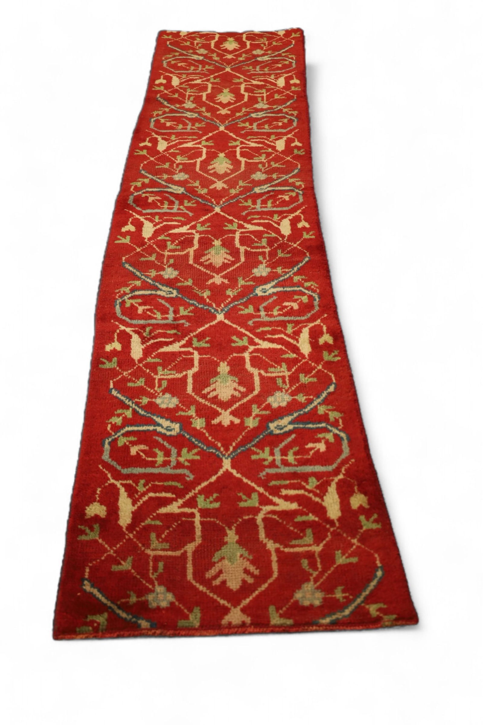 APPROX 9' 1" x 1' 5" HANDMADE WOOL RUG (1 of 3)