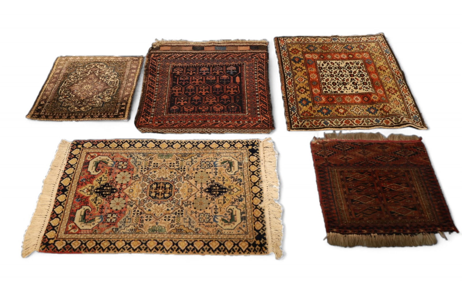 5 ANTIQUE PERSIAN MATS (1 of 3)