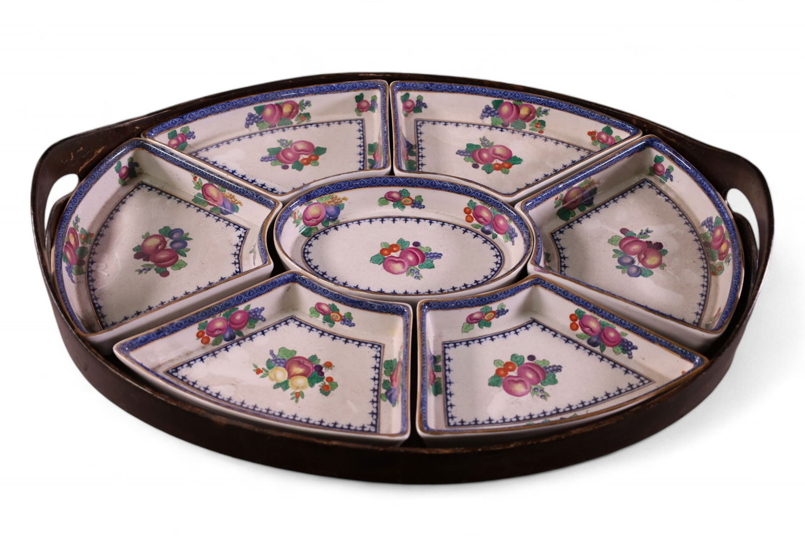 BOOTHS ENGLISH PORCELAIN CONDIMENT SET (1 of 3)