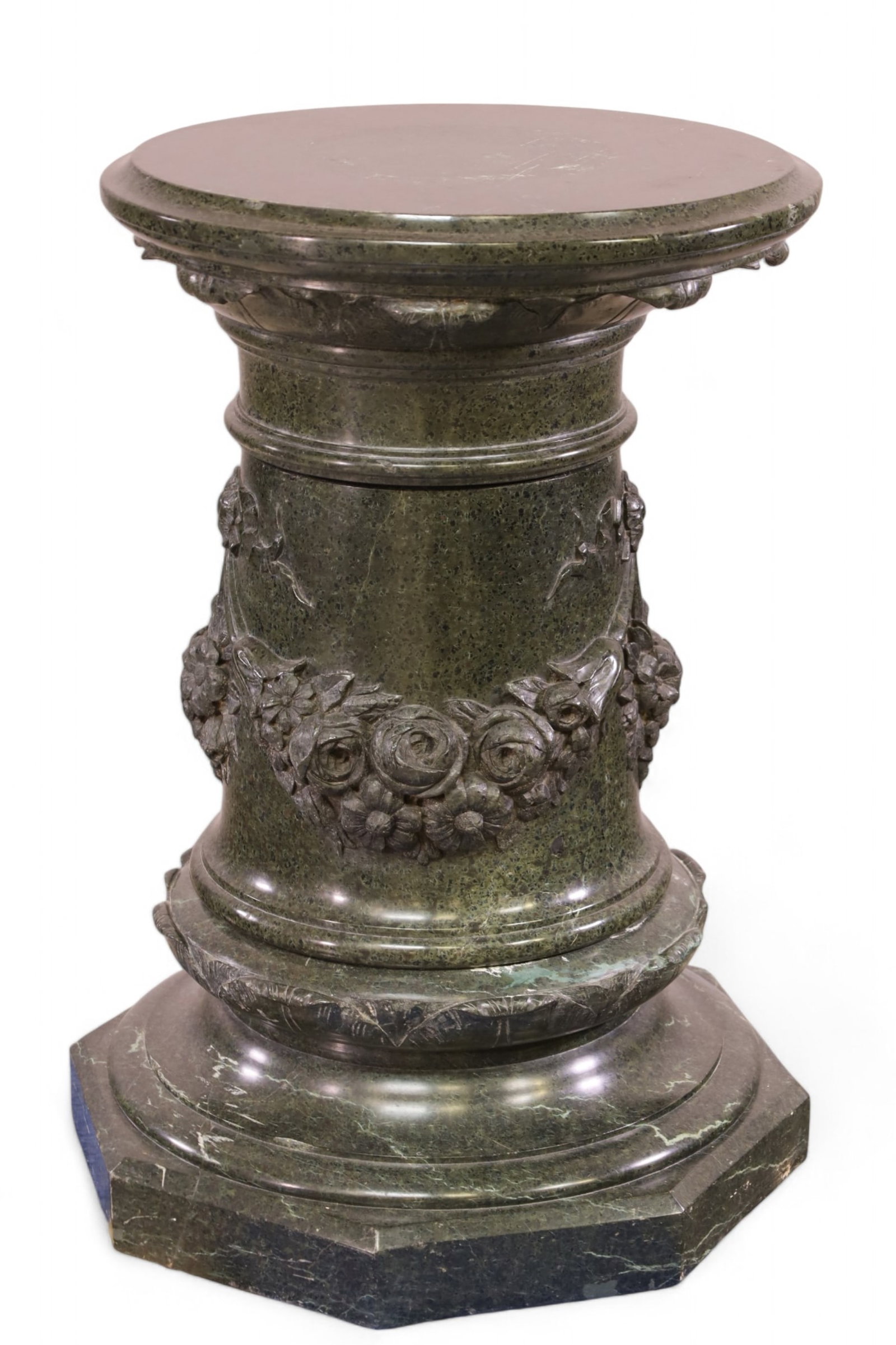 LARGE MARBLE PEDESTAL (1 of 4)