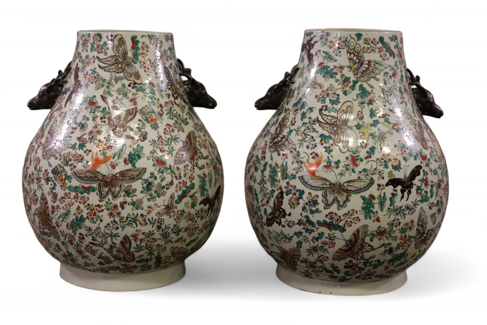 PAIR OF CHINESE PORCELAIN FLOOR VASES (1 of 6)