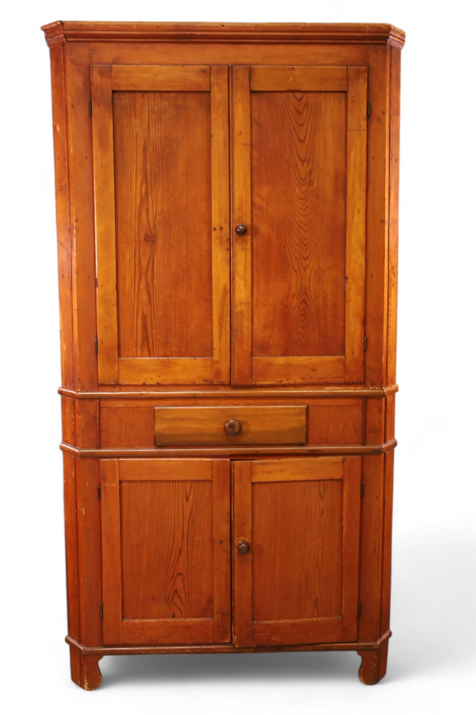 PRIMITIVE PINE CORNER CABINET (1 of 4)