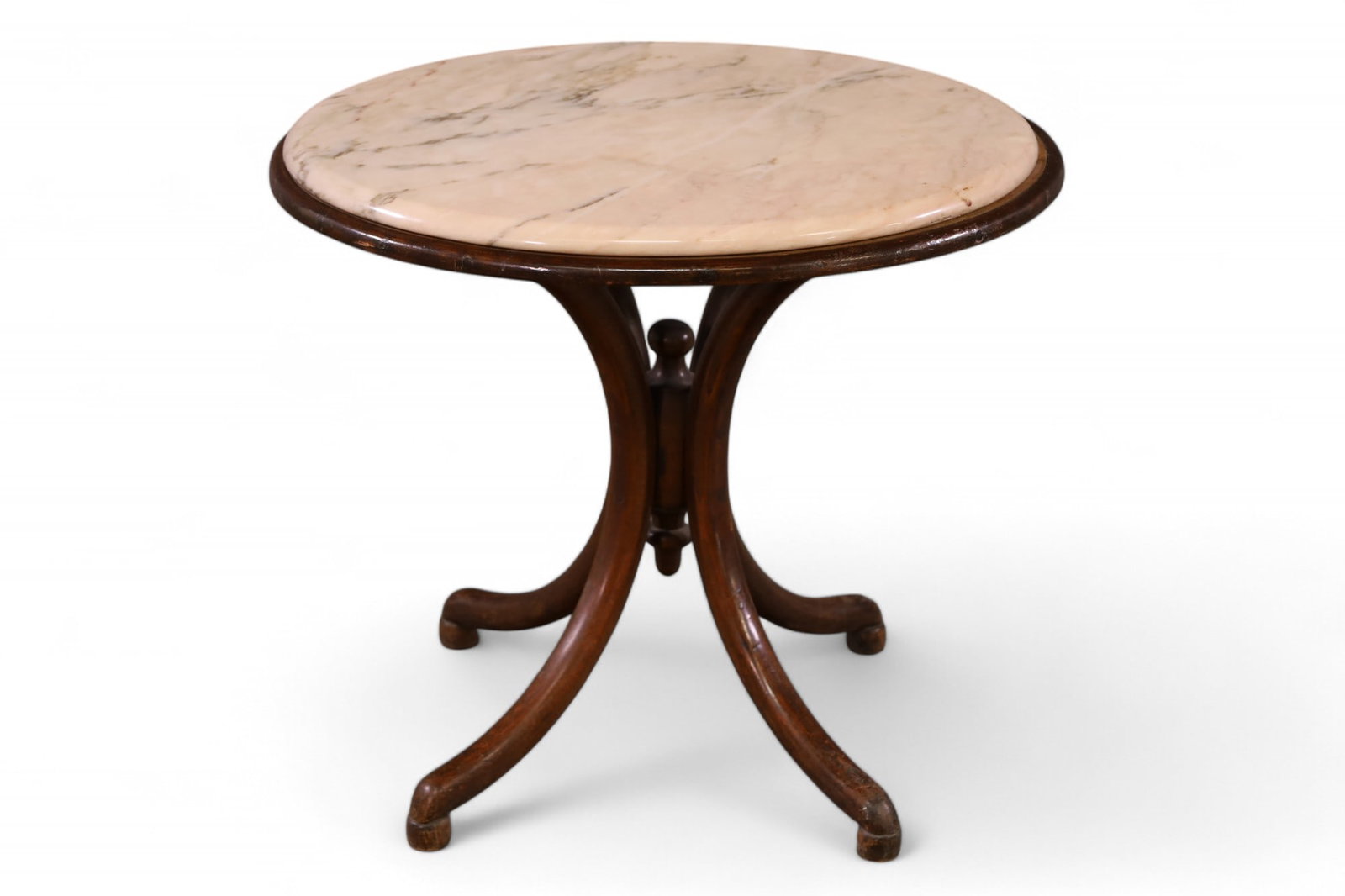ANTIQUE BENTWOOD THONET STYLE SIDE TABLE (1 of 2)
