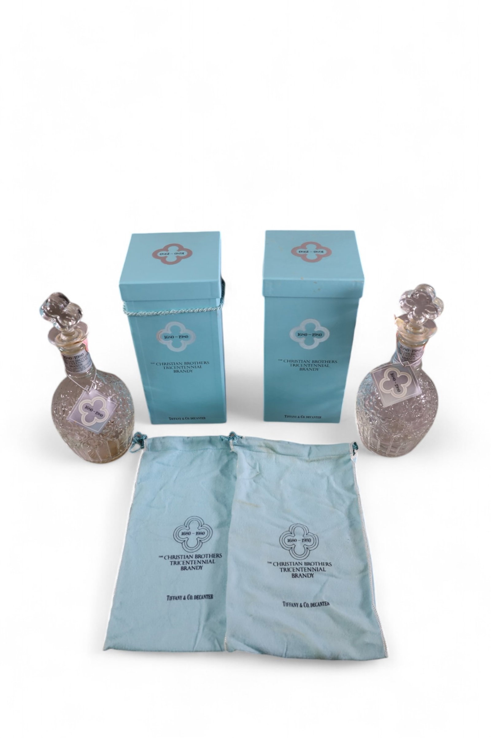 2 TIFFANY DECANTERS IN ORIGINAL BOXES (1 of 4)