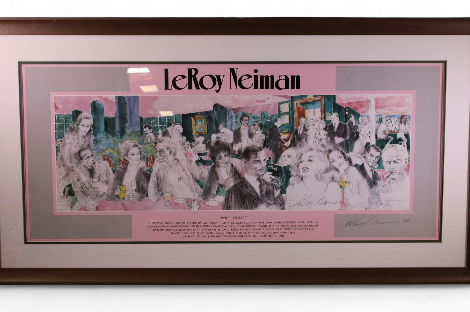 SIGNED LEROY NIEMAN "POLO LOUNGE" PRINT (1 of 6)
