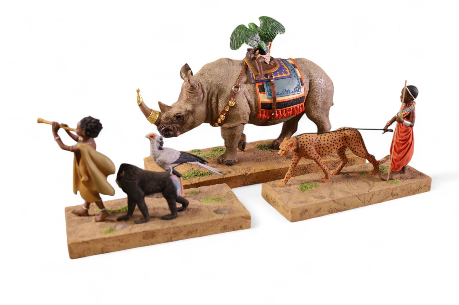 THREE THOMAS BLACKSHEAR FIGURES (1 of 7)