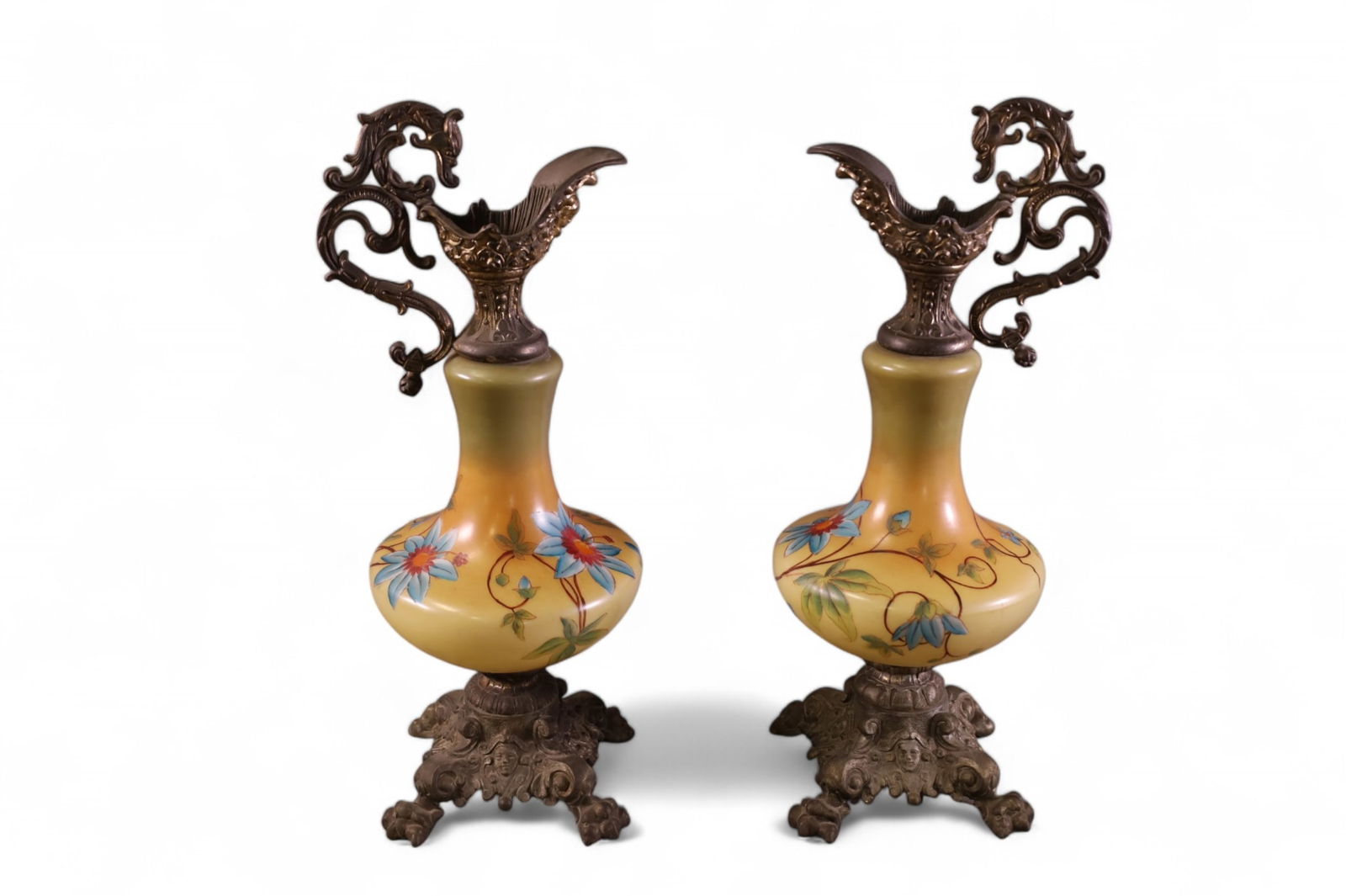 PAIR OF VICTORIAN EWERS (1 of 4)