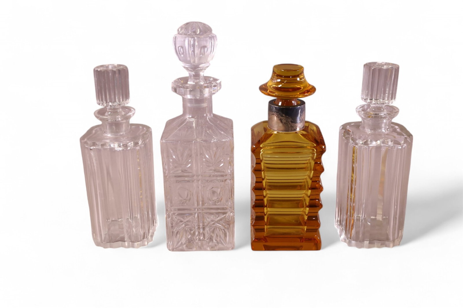 4 CRYSTAL DECANTERS (1 of 3)