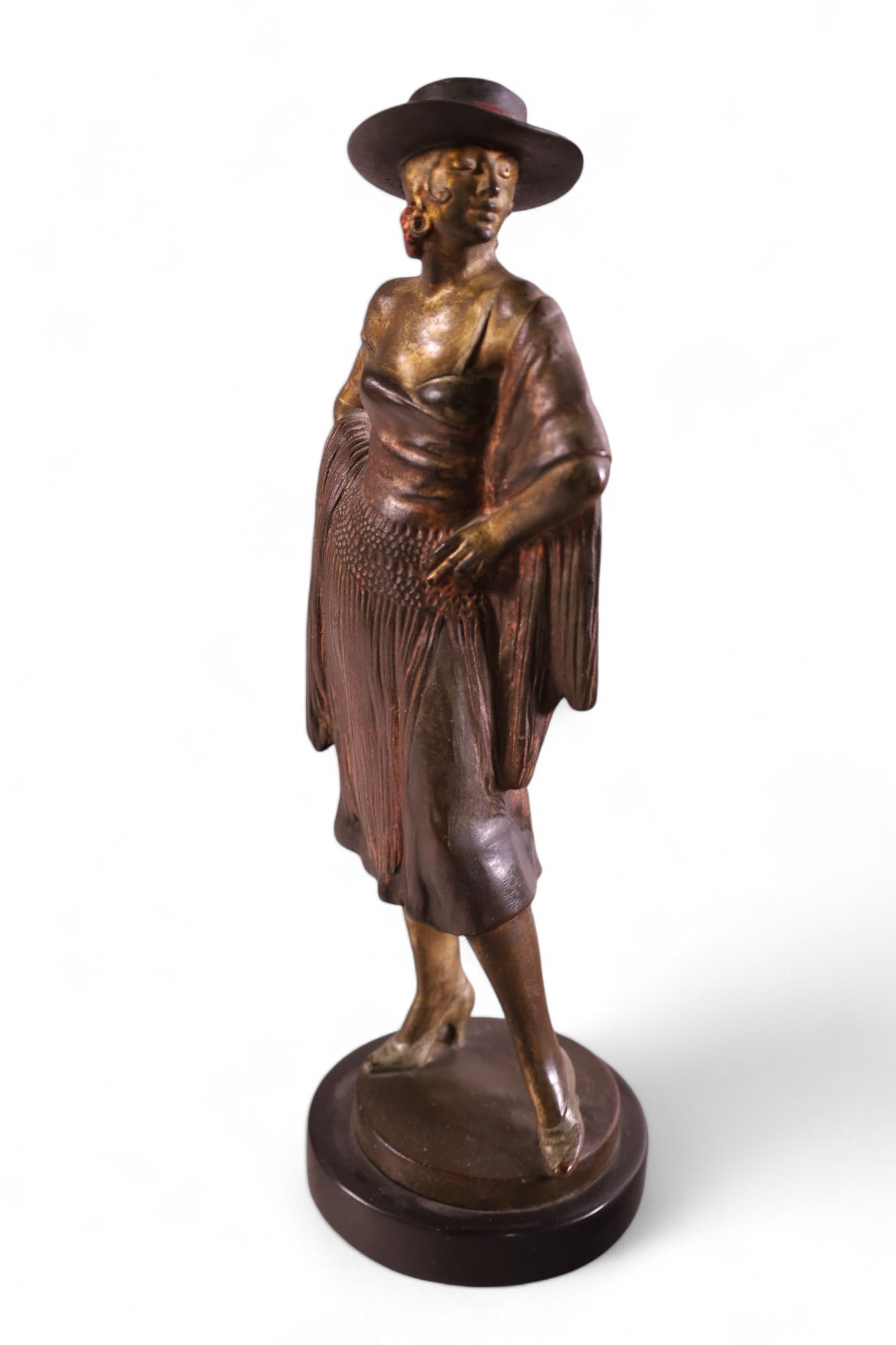 AUSTRIAN BRONZE DANCER STATUE (1 of 4)