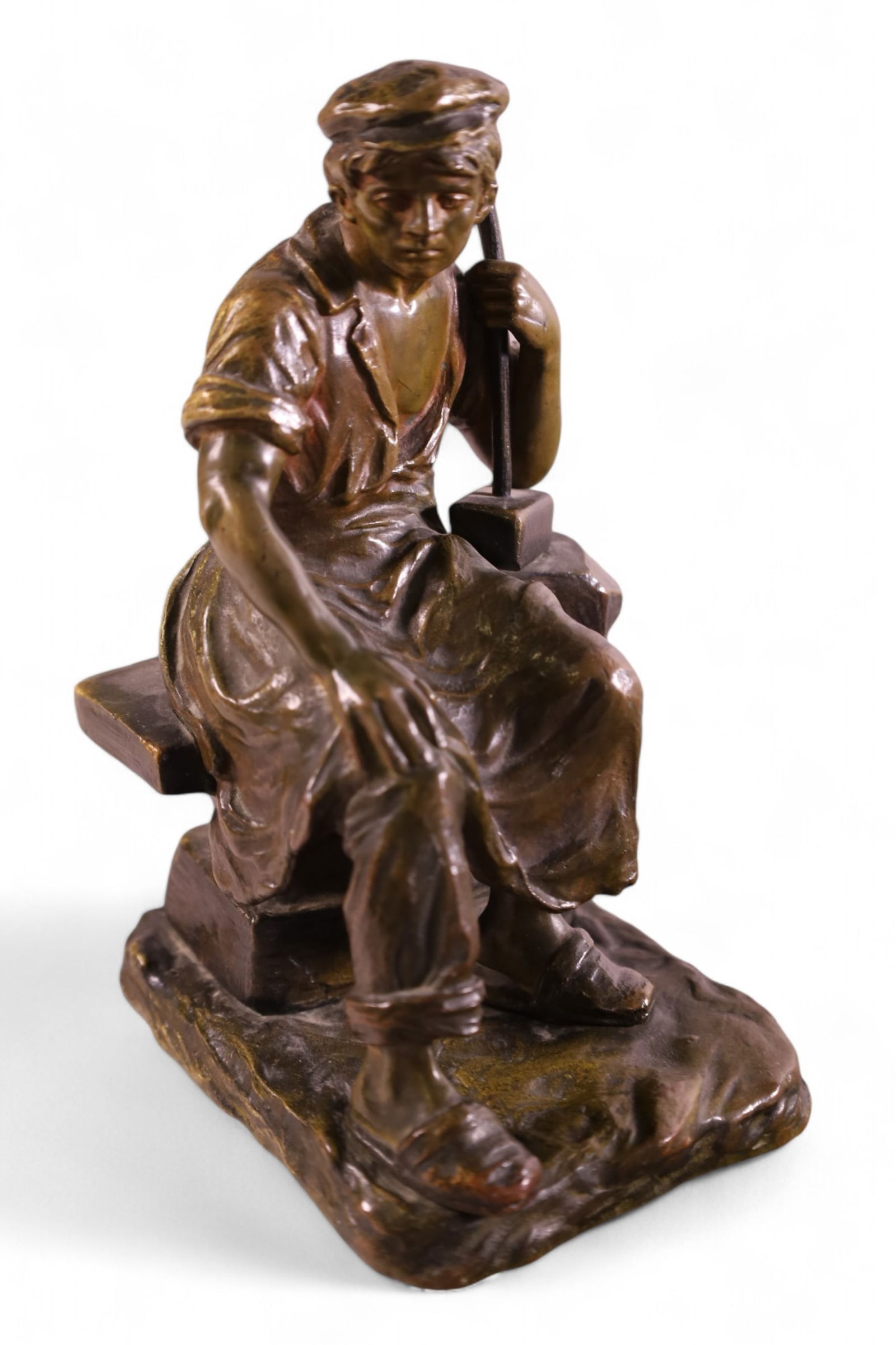 BLACKSMITH BRONZE FIGURE (1 of 3)