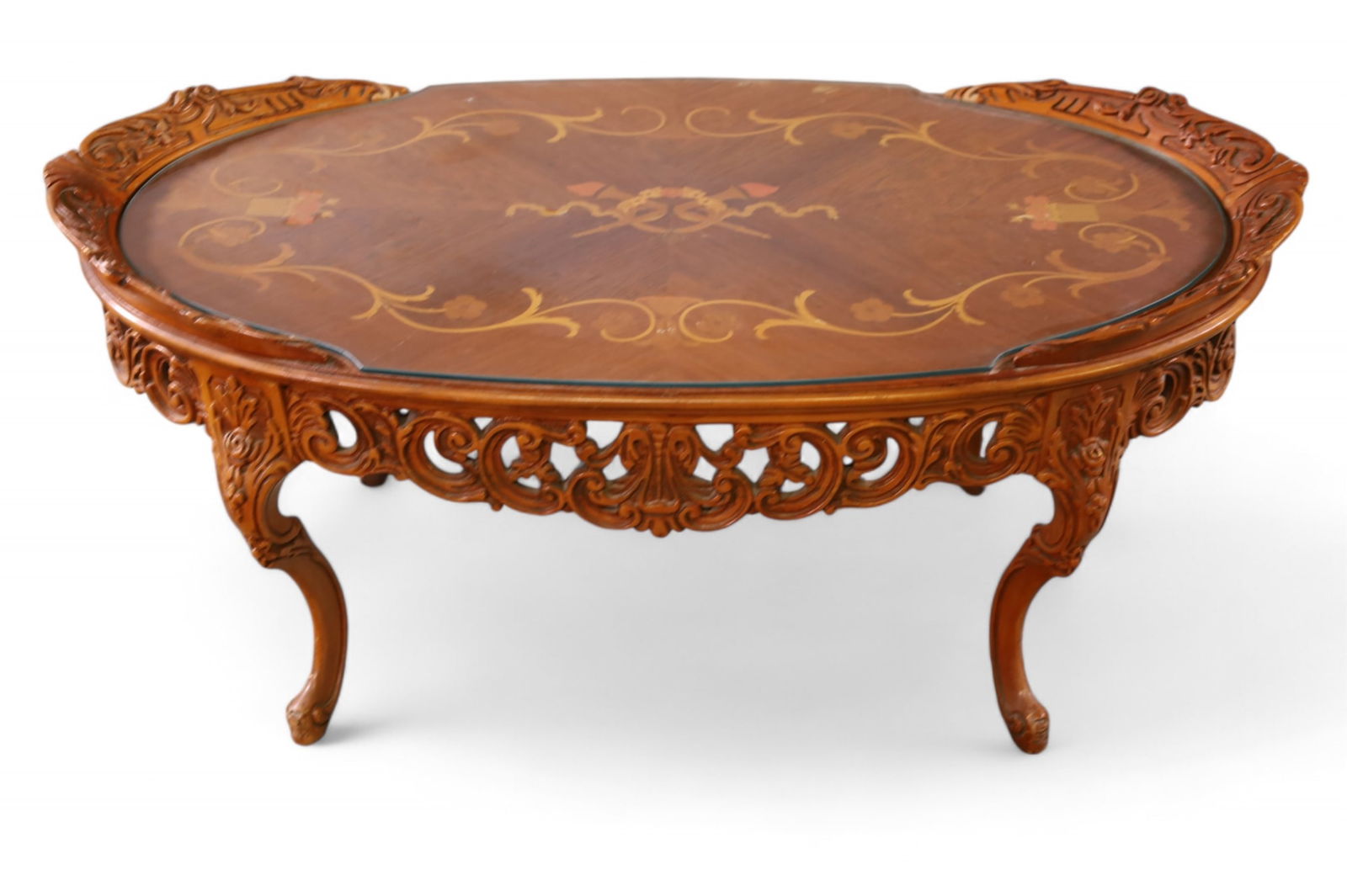 INLAID FRENCH STYLE COFFEE TABLE (1 of 3)
