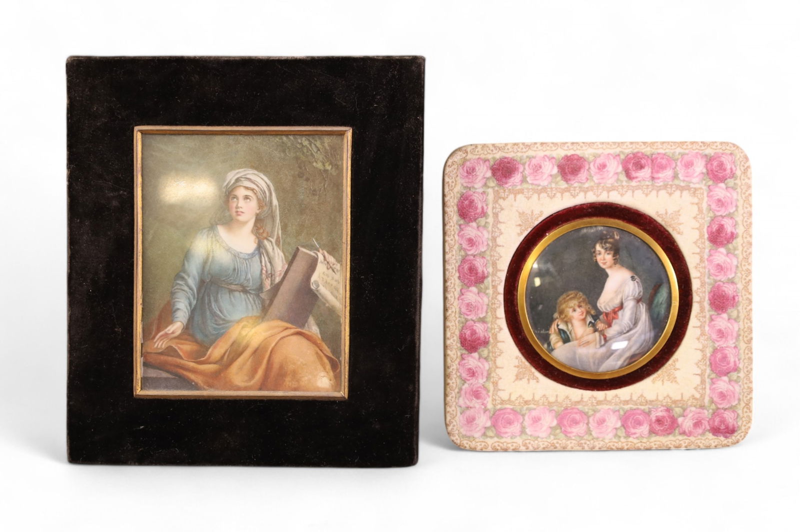 2 MINIATURE PAINTINGS (1 of 3)