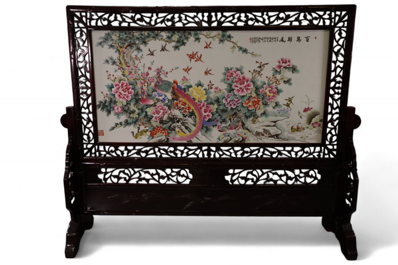 MONUMENTAL CHINESE PORCELAIN ROOM DIVIDER (1 of 6)