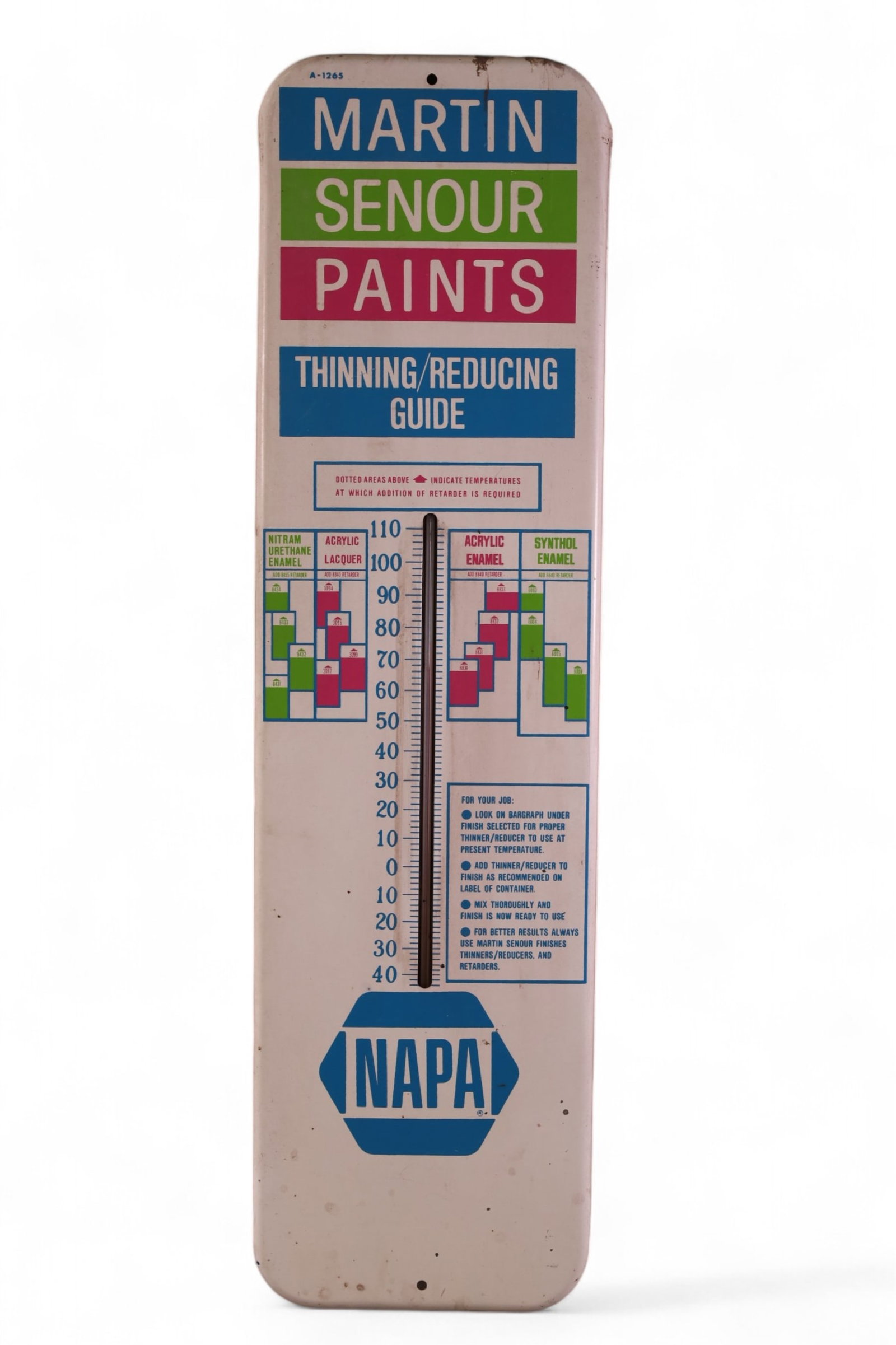 NAPA PAINT THERMOMETER (1 of 2)