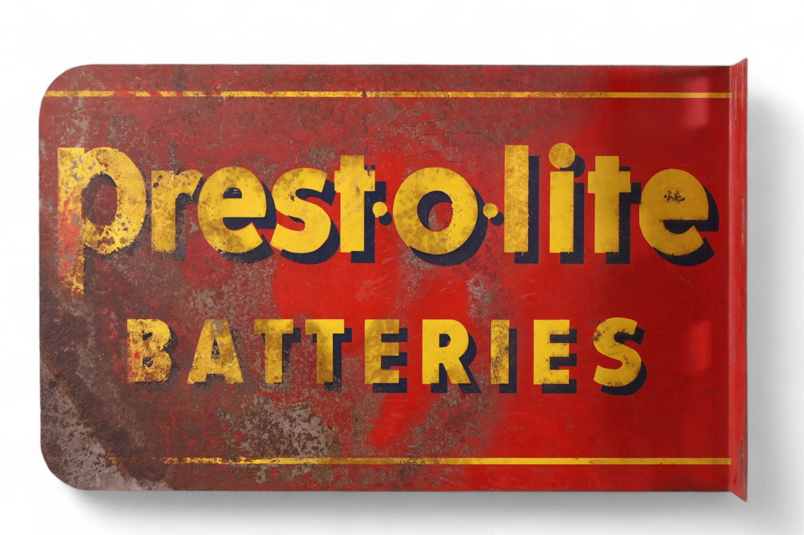 PREST-O-LITE BATTERIES TIN SIGN (1 of 2)