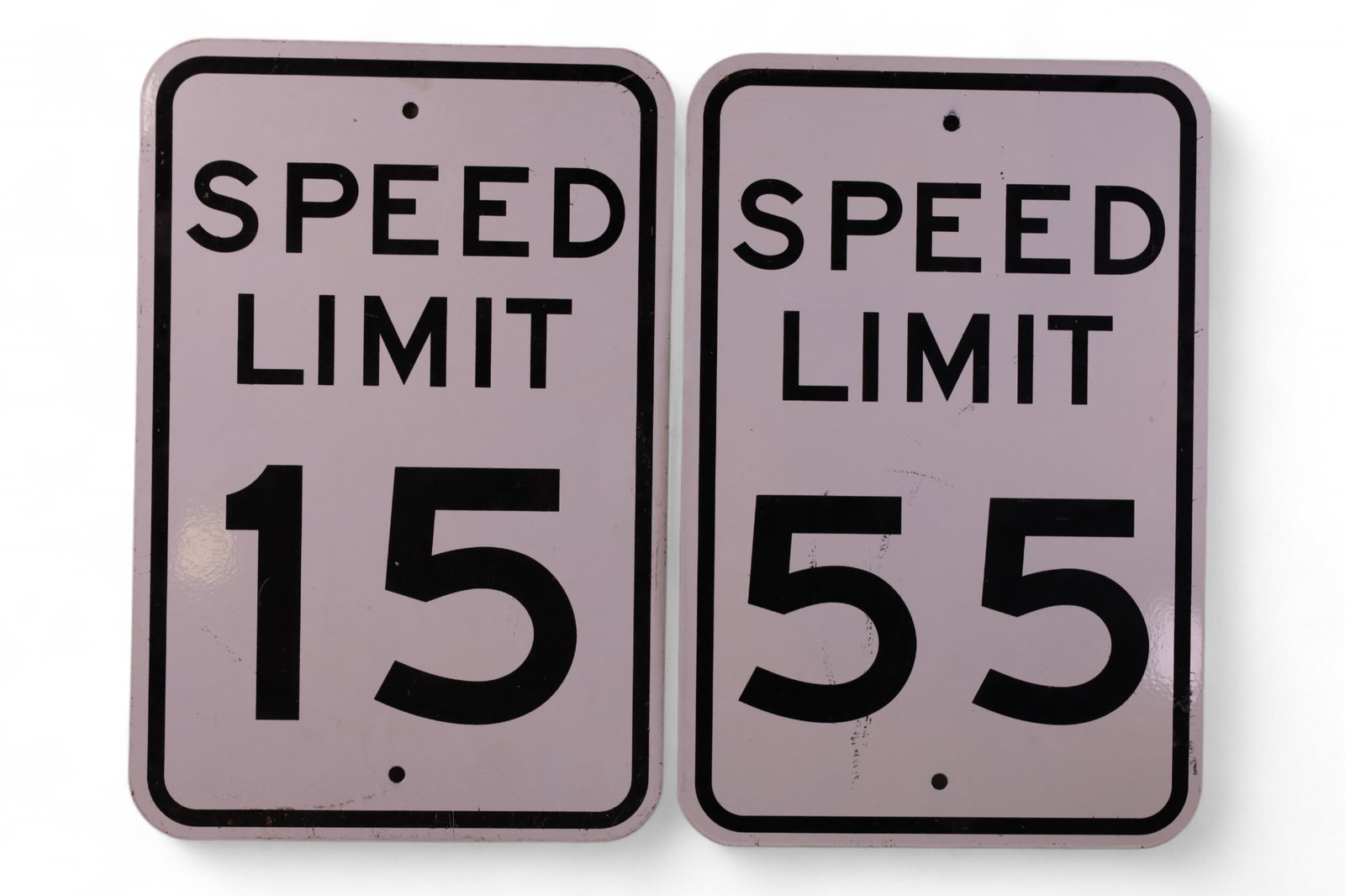 2 SPEED LIMIT SIGNS (1 of 2)