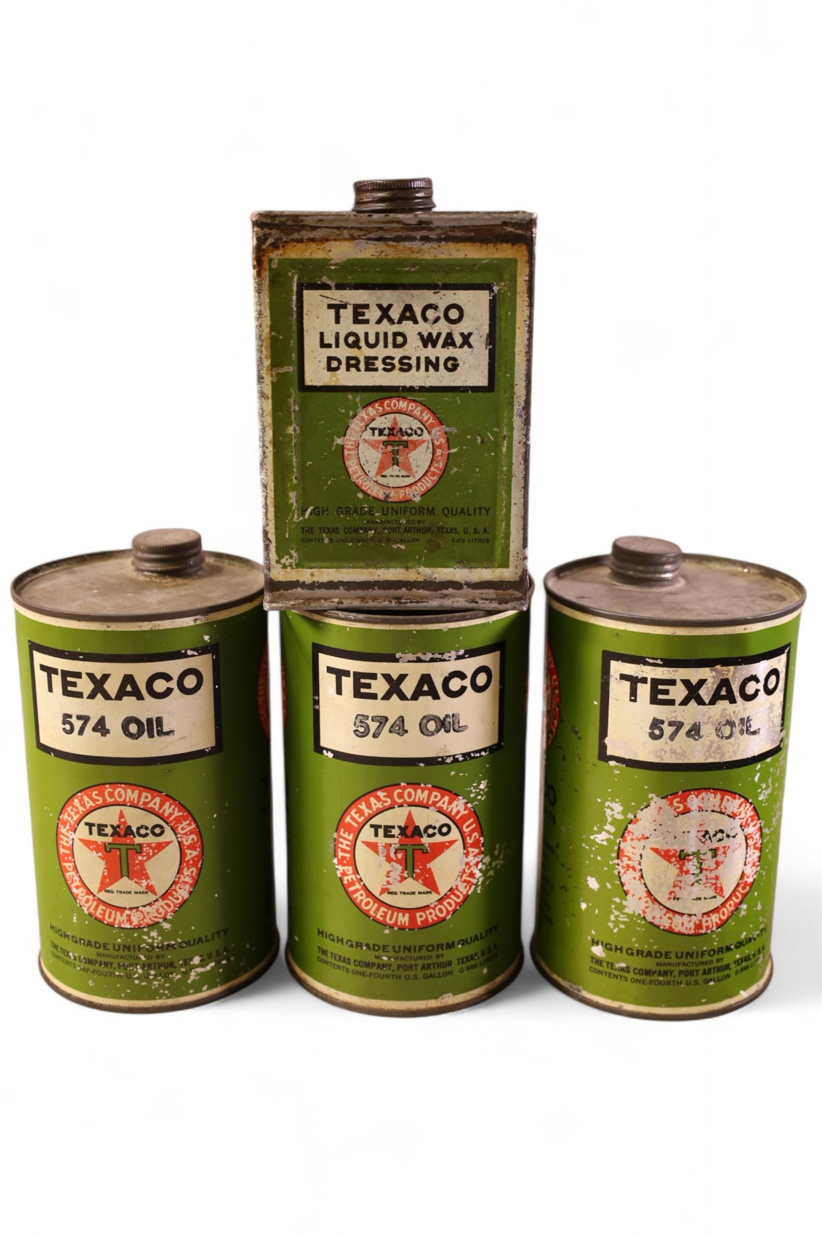 4 TEXACO CANS (1 of 2)