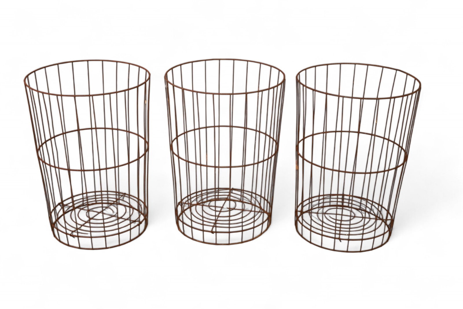 3 VINTAGE TRASHCANS (1 of 2)