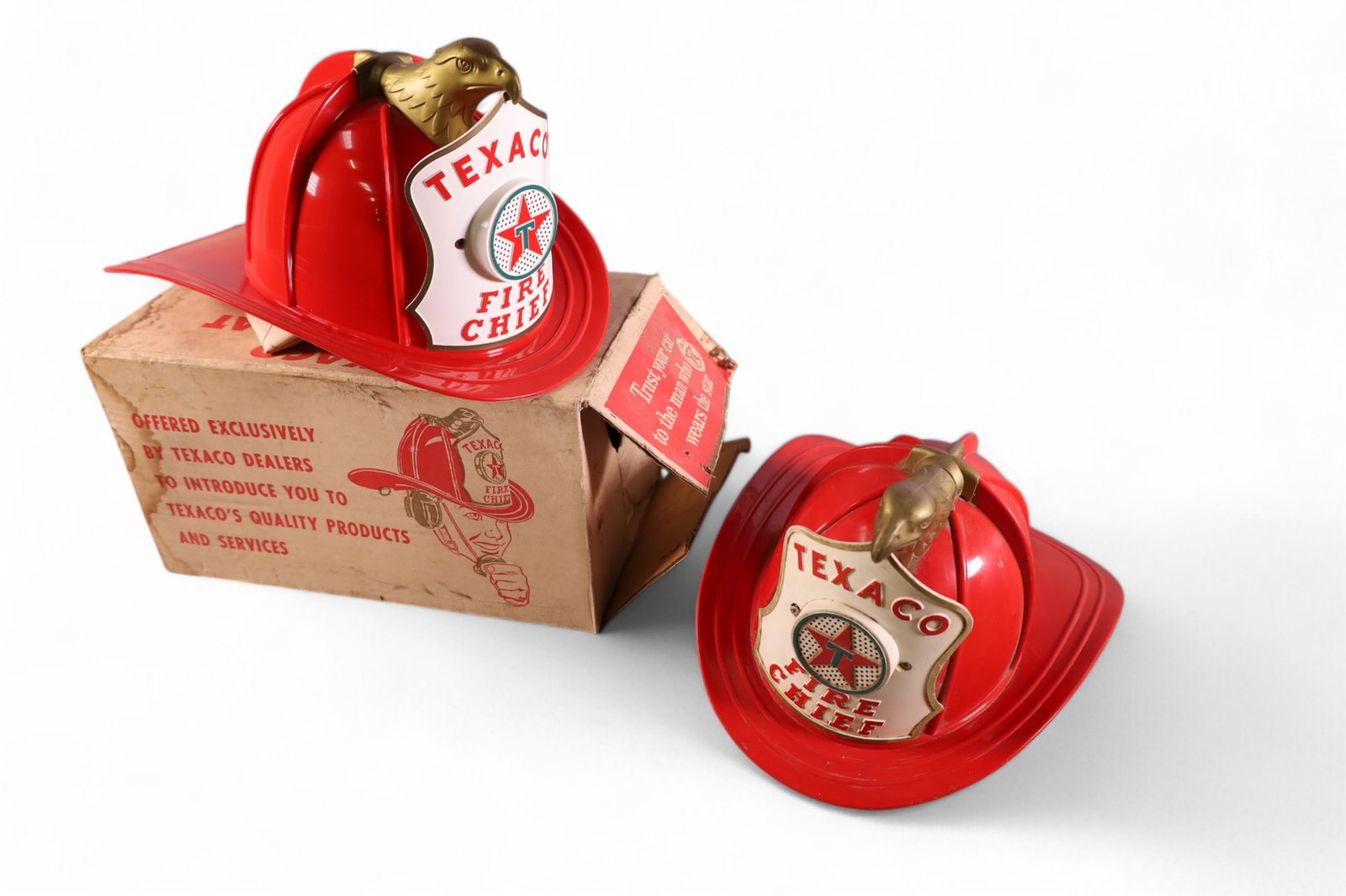 2 TEXACO TOY FIRE CHIEF HATS (1 of 7)