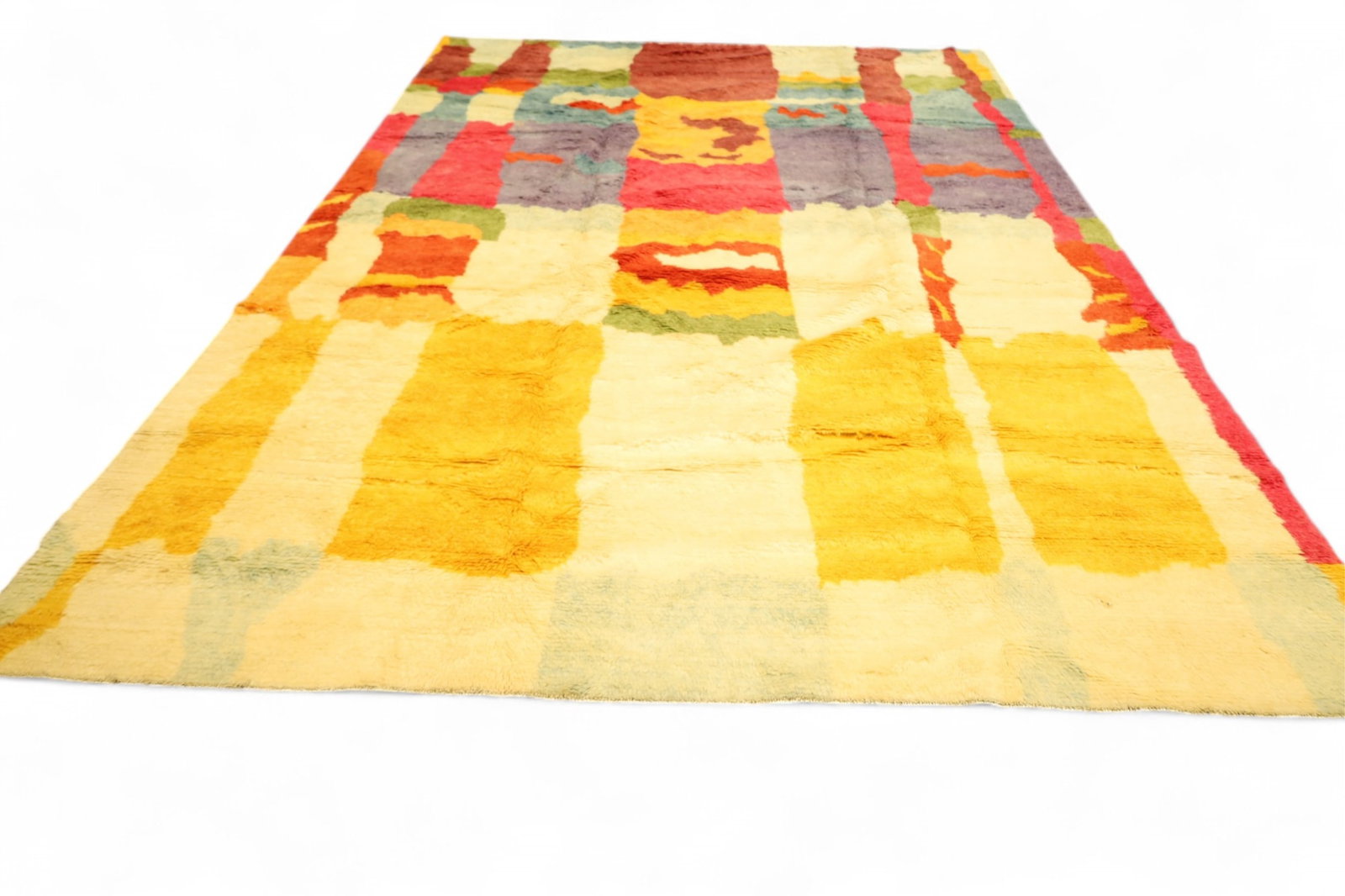 APPROX 13' x 9' 7" HANDMADE SHAG RUG (1 of 3)
