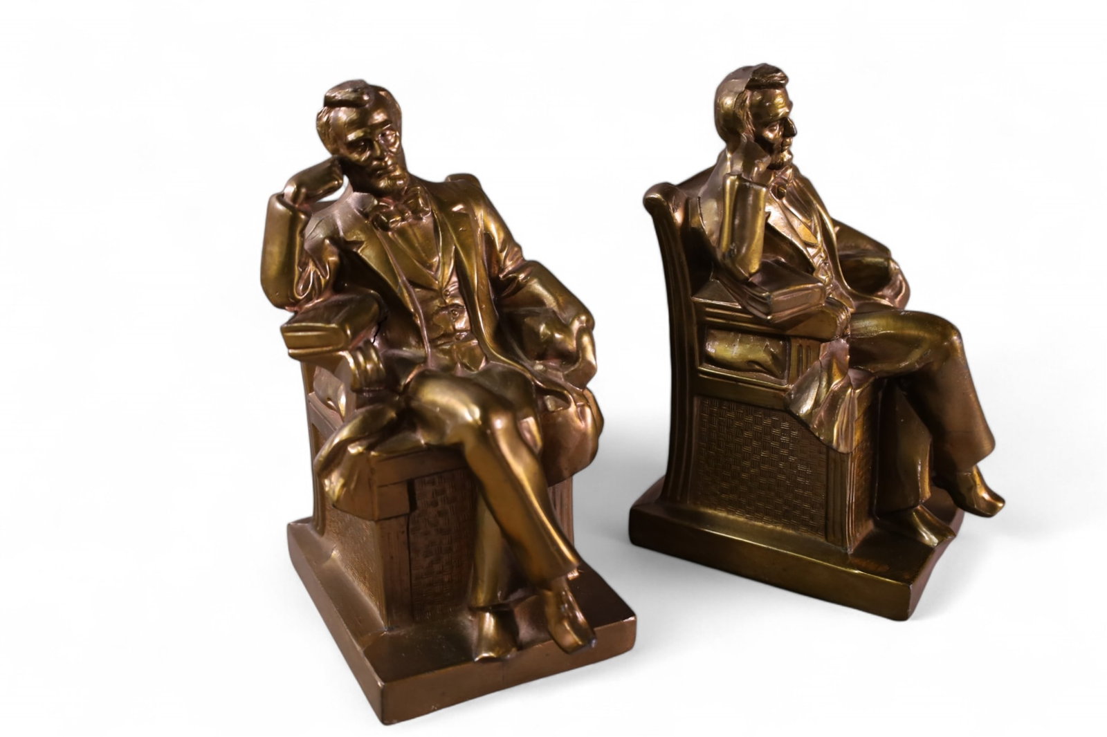 PAIR OF LINCOLN BOOKENDS (1 of 3)