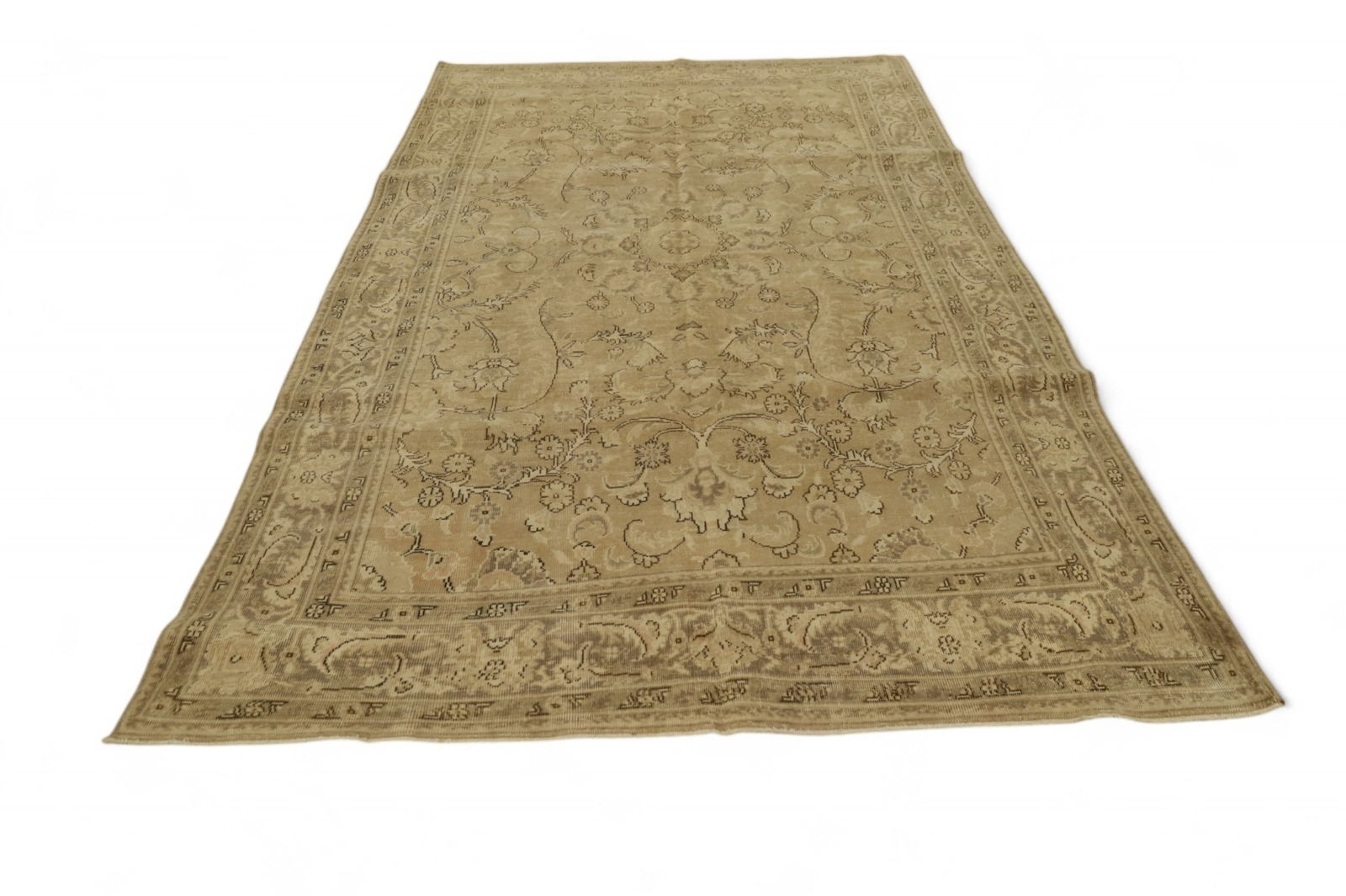 APPROX 10' 5" x 6' 2" HANDMADE WOOL RUG (1 of 3)