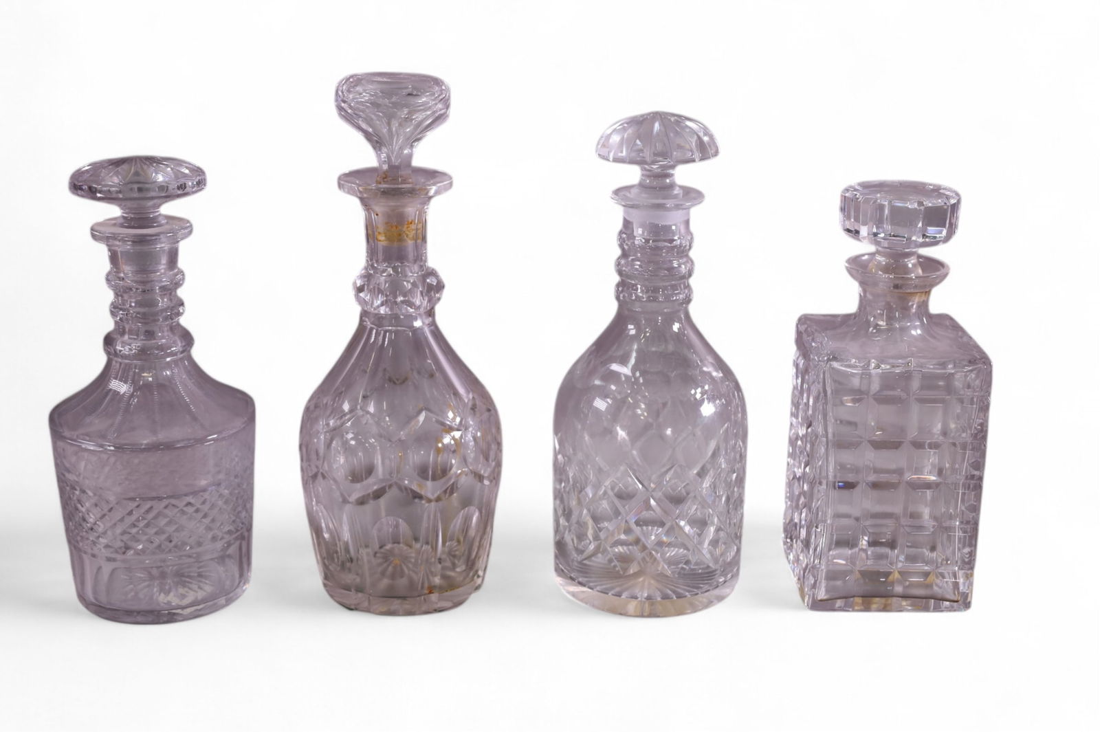 4 CRYSTAL DECANTERS (1 of 4)